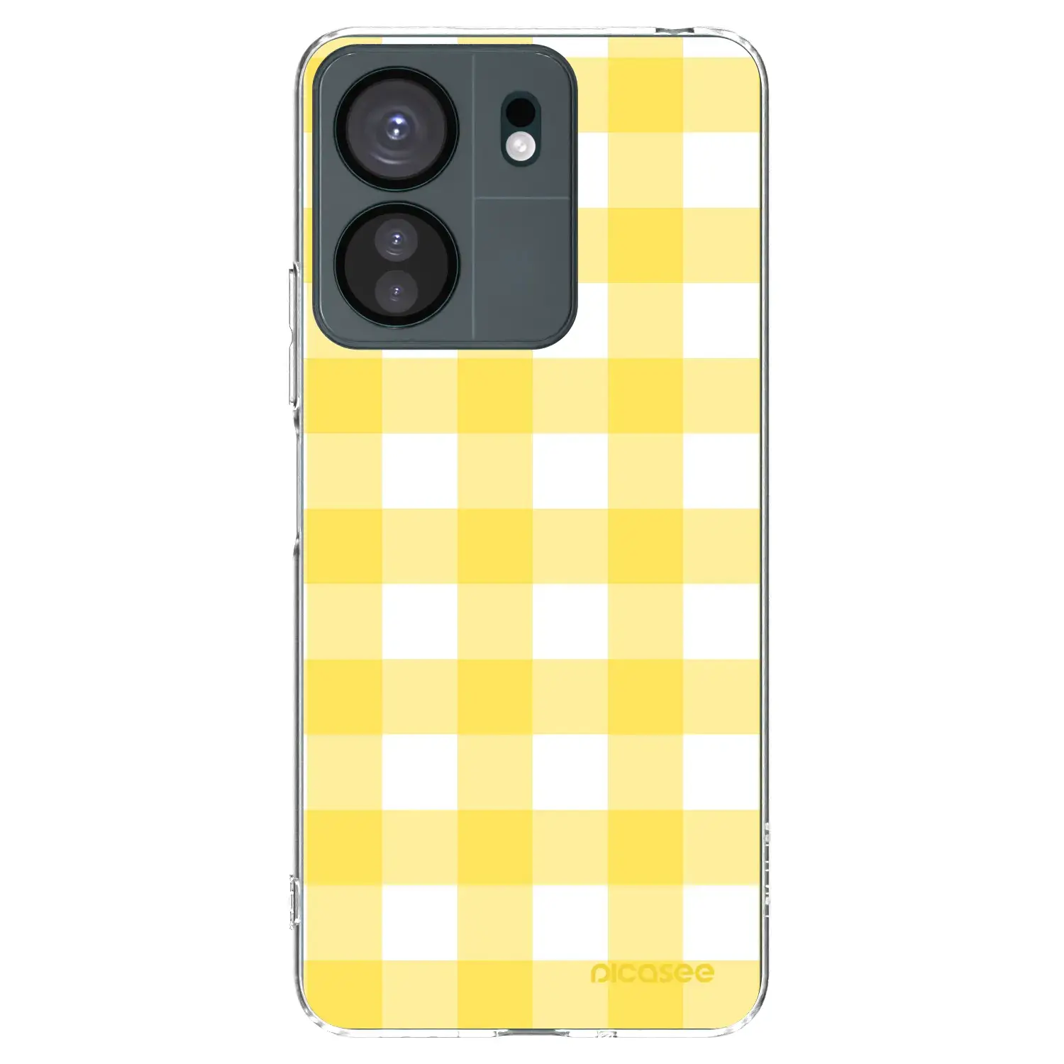 Silikonový průhledný obal pro Xiaomi Redmi 13C 4G - Gride lemon