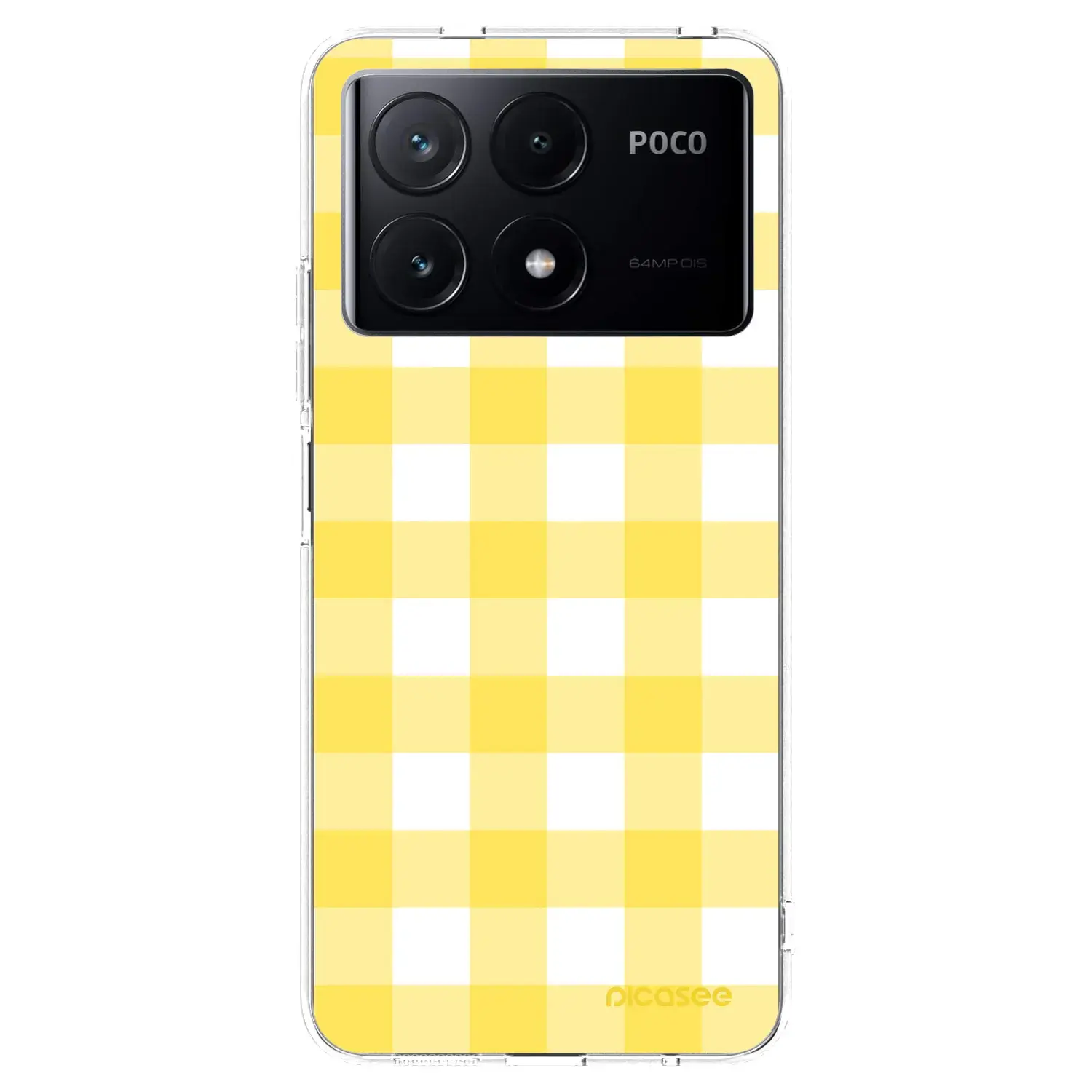 Silikonový průhledný obal pro Xiaomi Poco X6 Pro - Gride lemon