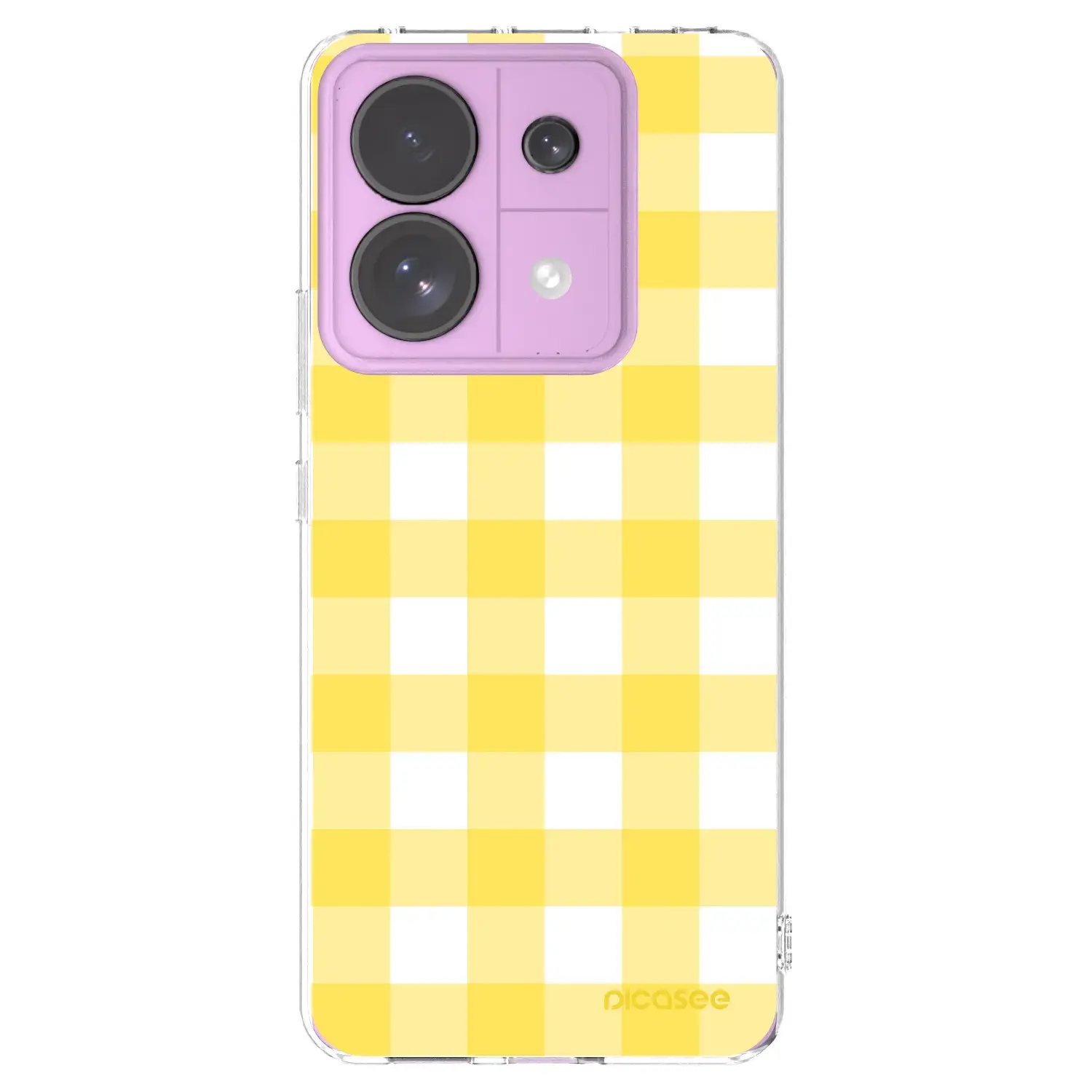 Silikonový průhledný obal pro Xiaomi Redmi Note 13 Pro 5G - Gride lemon