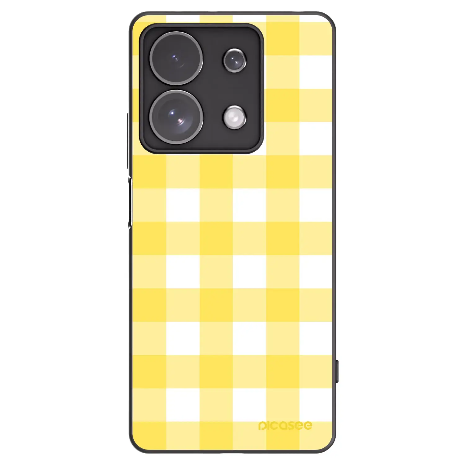 Silikonový černý obal pro Xiaomi Redmi Note 13 Pro 4G - Gride lemon