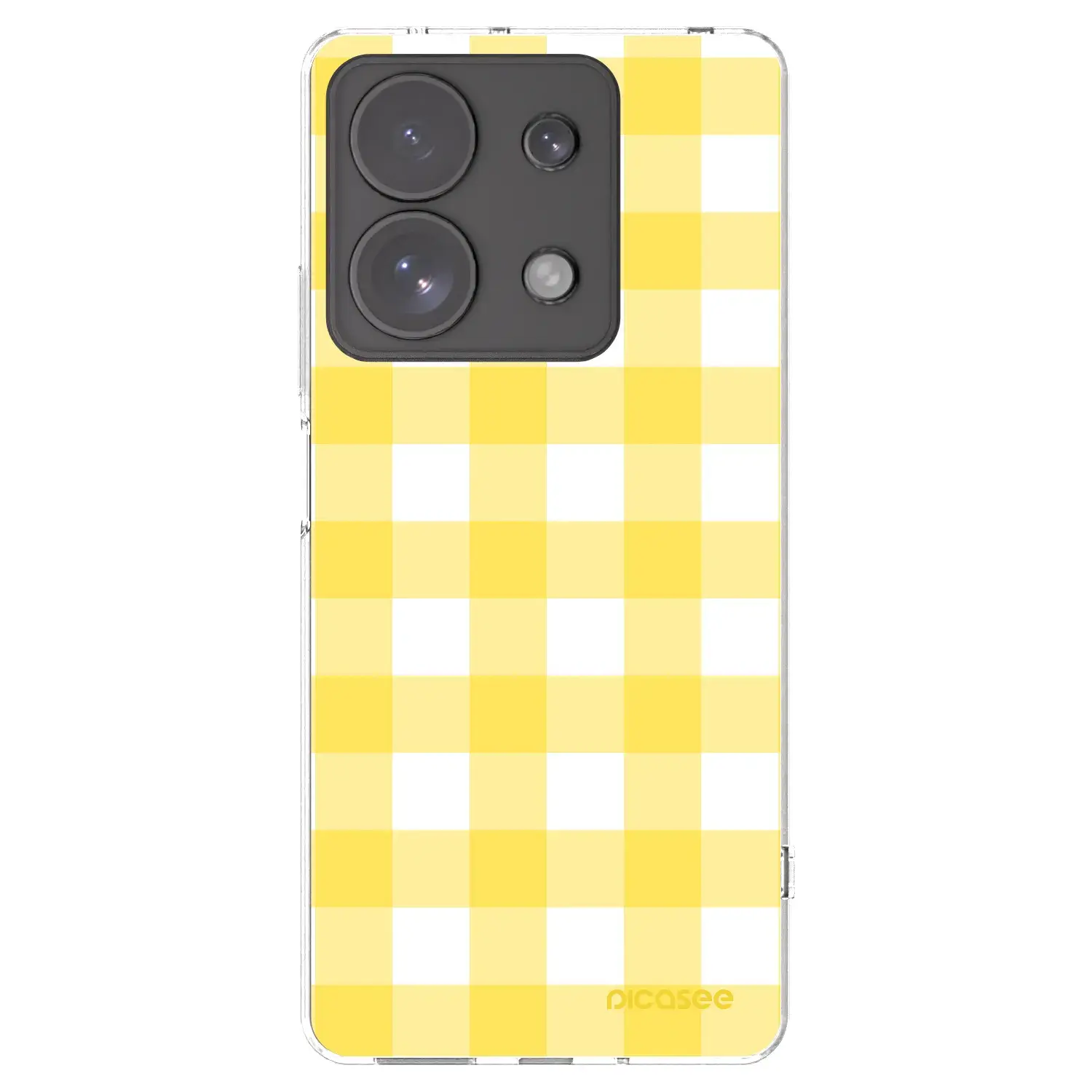 Silikonový průhledný obal pro Xiaomi Redmi Note 13 Pro 4G - Gride lemon