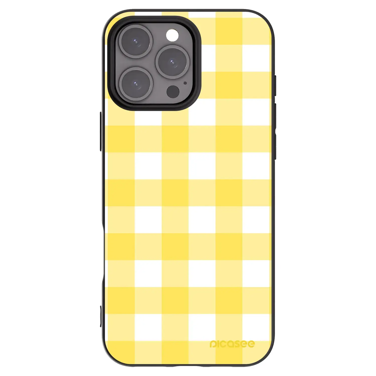 Silikonový černý obal pro Apple iPhone 16 Pro Max - Gride lemon