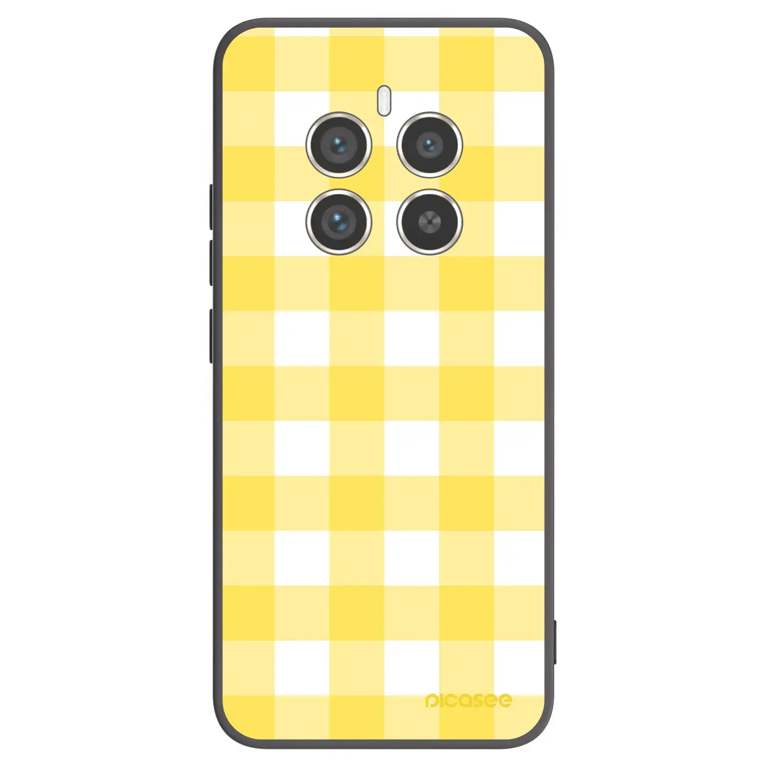 Silikonový černý obal pro Realme 12 Pro 5G - Gride lemon