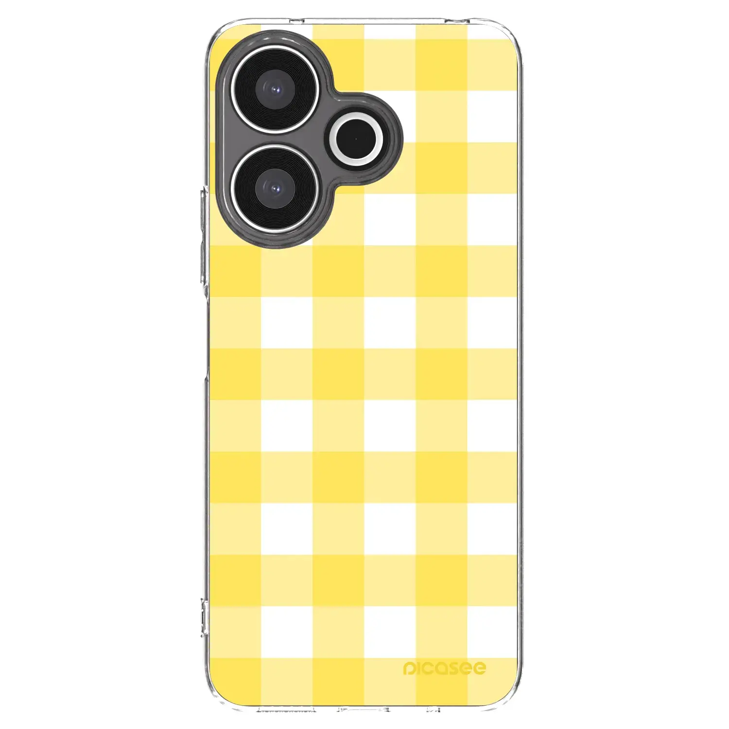 Silikonový průhledný obal pro Xiaomi Redmi 13 4G - Gride lemon