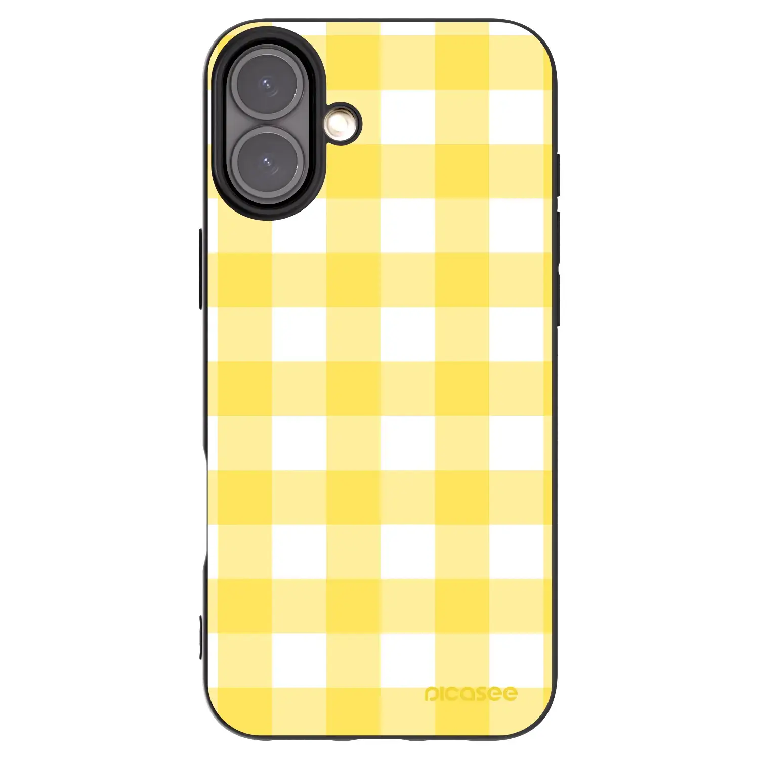 Silikonový černý obal pro Apple iPhone 16 Plus - Gride lemon