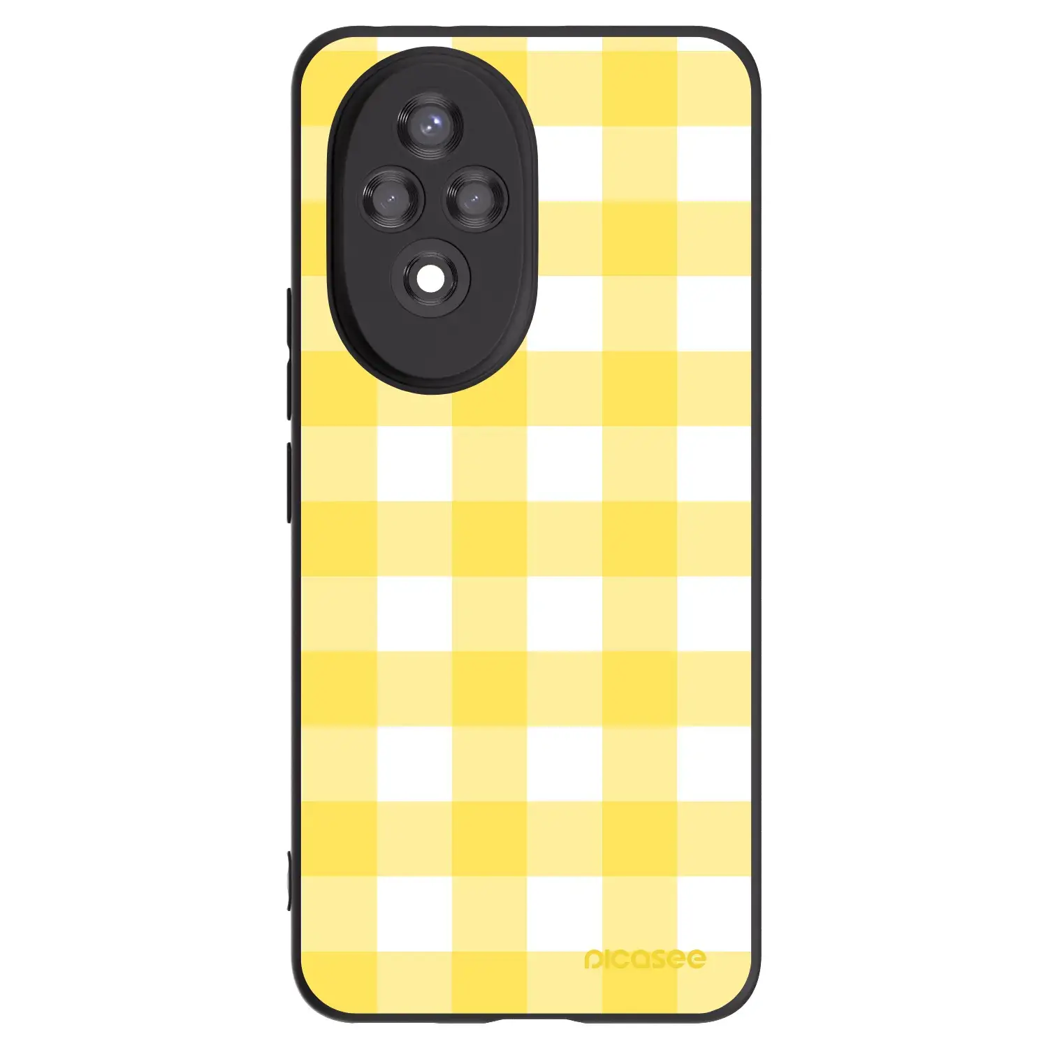 Silikonový černý obal pro Honor 200 5G - Gride lemon