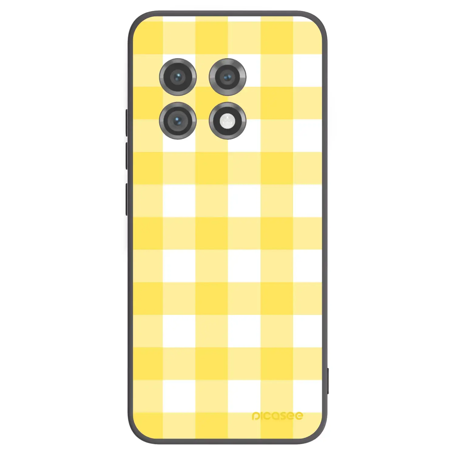 Silikonový černý obal pro OnePlus 11 5G - Gride lemon