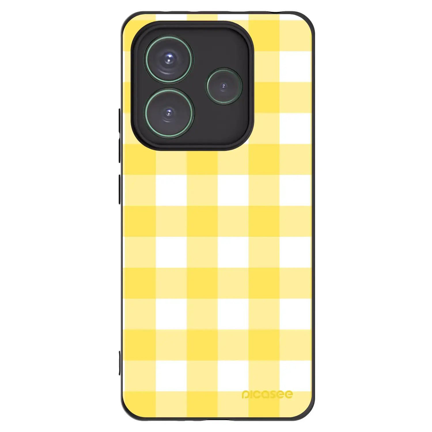 Silikonový černý obal pro Xiaomi Redmi Note 14 5G - Gride lemon