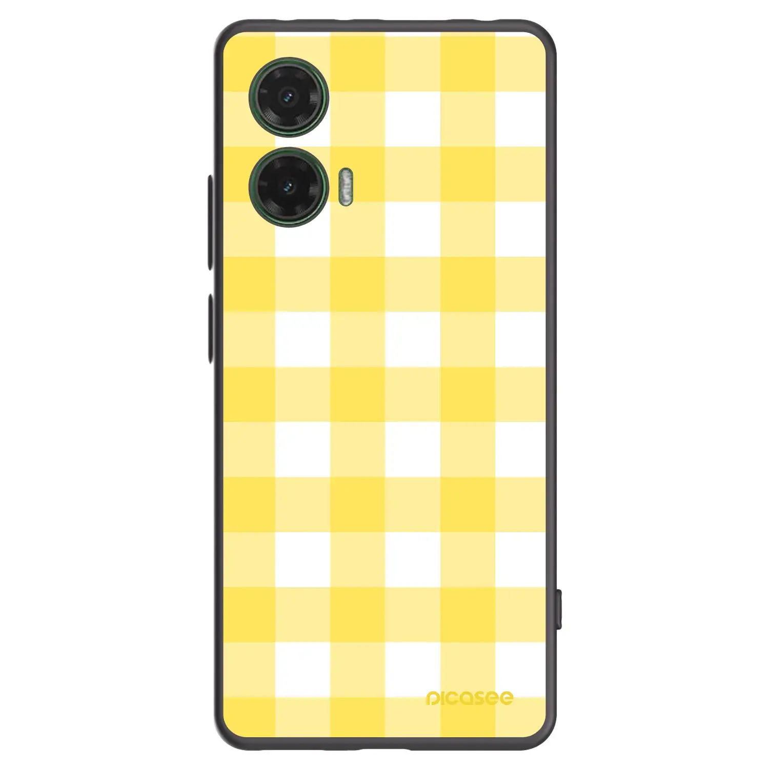 Silikonový černý obal pro Motorola Moto G35 5G - Gride lemon