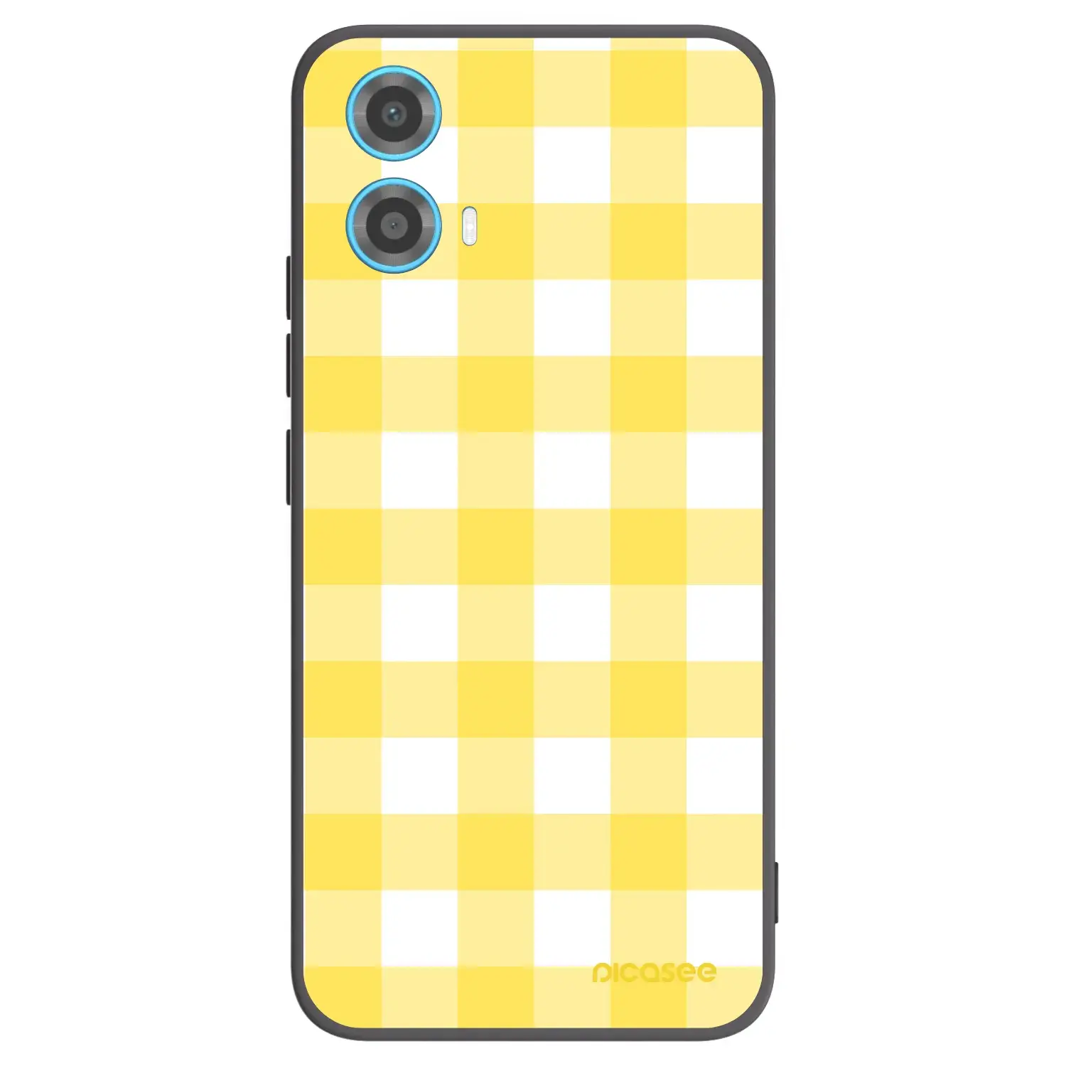 Silikonový černý obal pro Motorola Moto G34 5G - Gride lemon