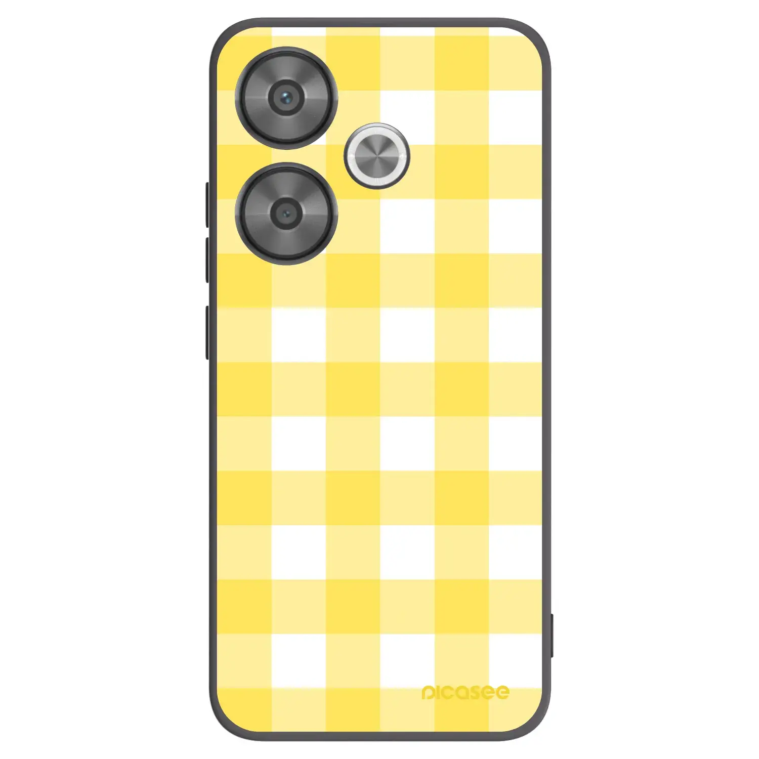 Silikonový černý obal pro Xiaomi Poco F6 - Gride lemon
