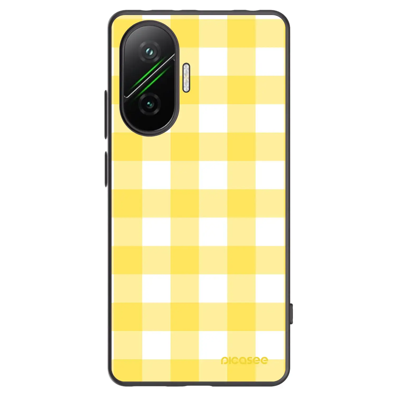 Silikonový černý obal pro Xiaomi Poco F7 Pro 5G - Gride lemon