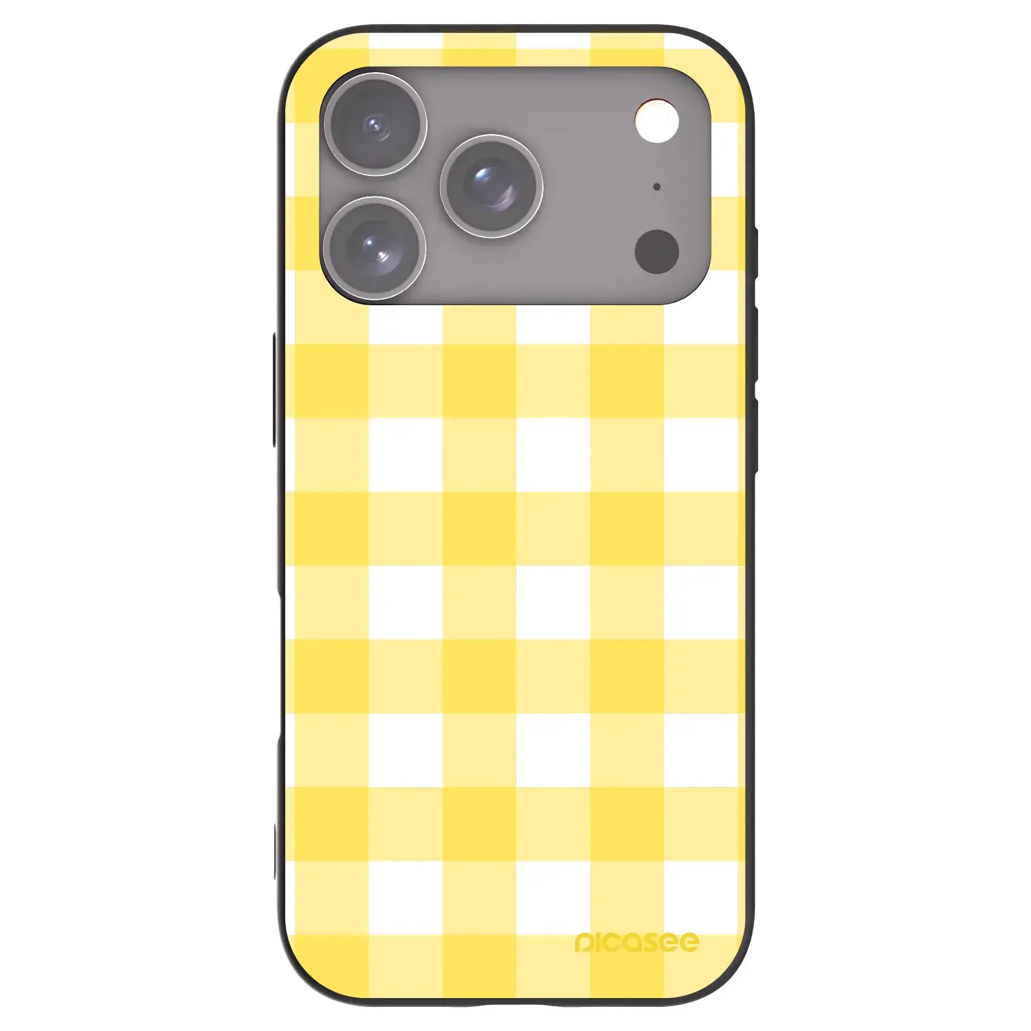 Silikonový černý obal pro Apple iPhone 17 Pro - Gride lemon