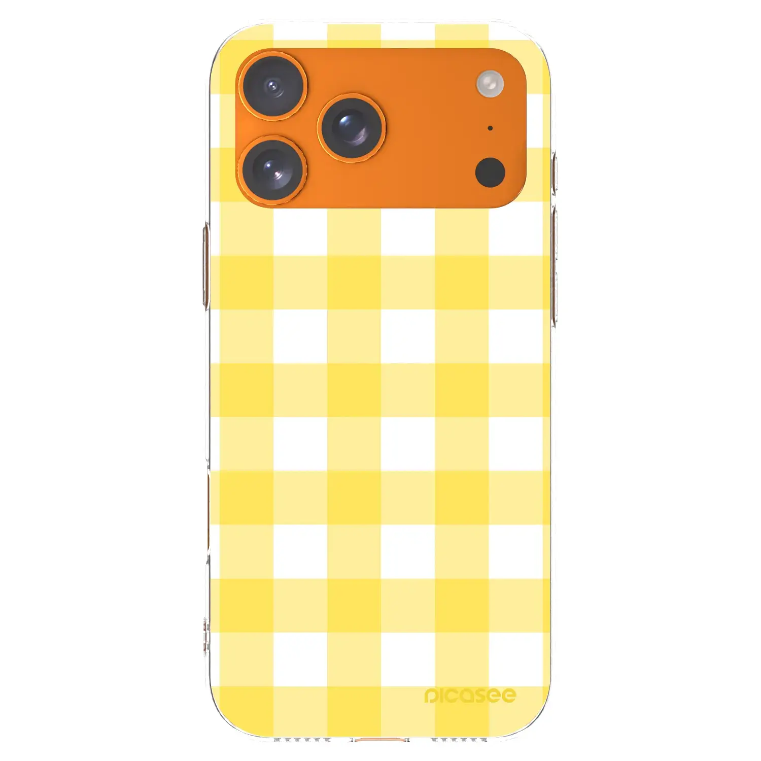 Silikonový průhledný obal pro Apple iPhone 17 Pro Max - Gride lemon