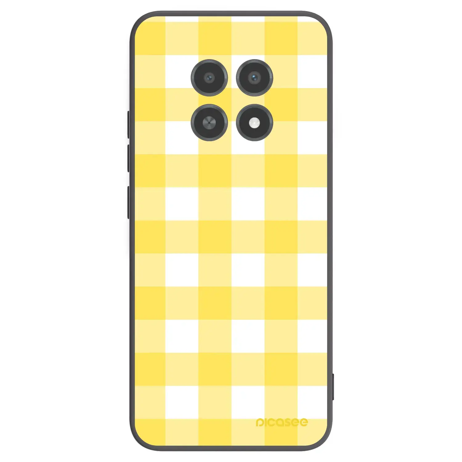 Silikonový černý obal pro Realme 12X - Gride lemon