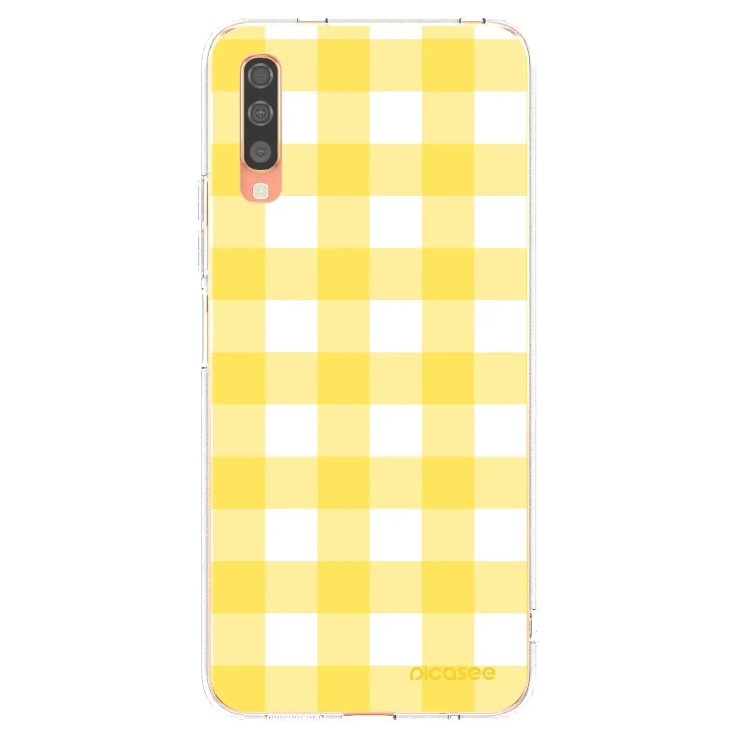 Silikonový průhledný obal pro Samsung Galaxy A70 A705F - Gride lemon
