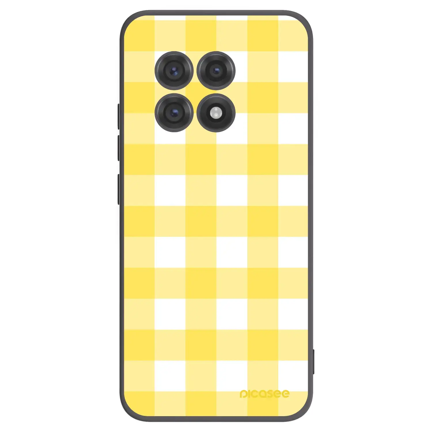 Silikonový černý obal pro OnePlus 13R 5G - Gride lemon