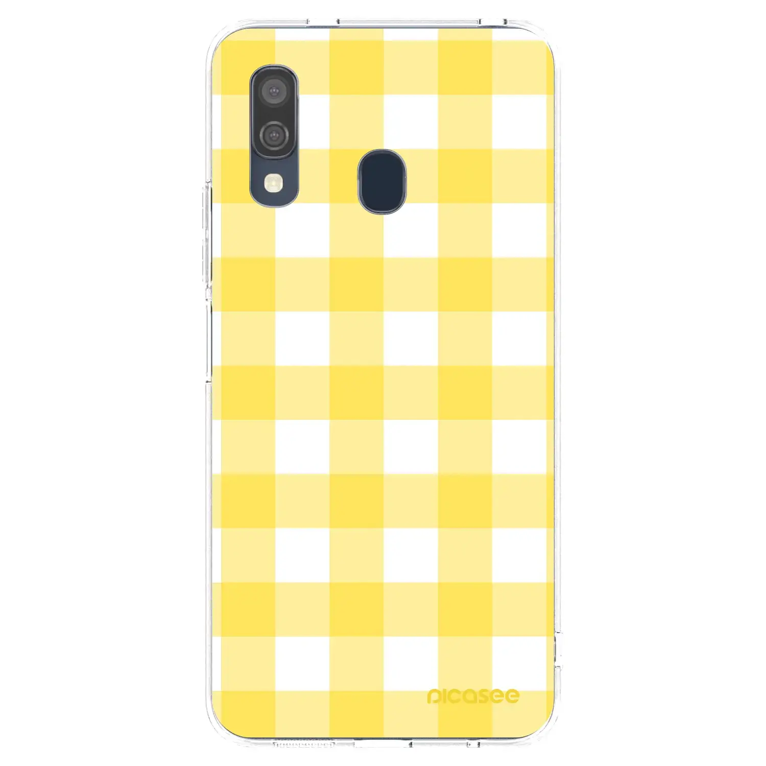 Silikonový průhledný obal pro Samsung Galaxy A40 A405F - Gride lemon