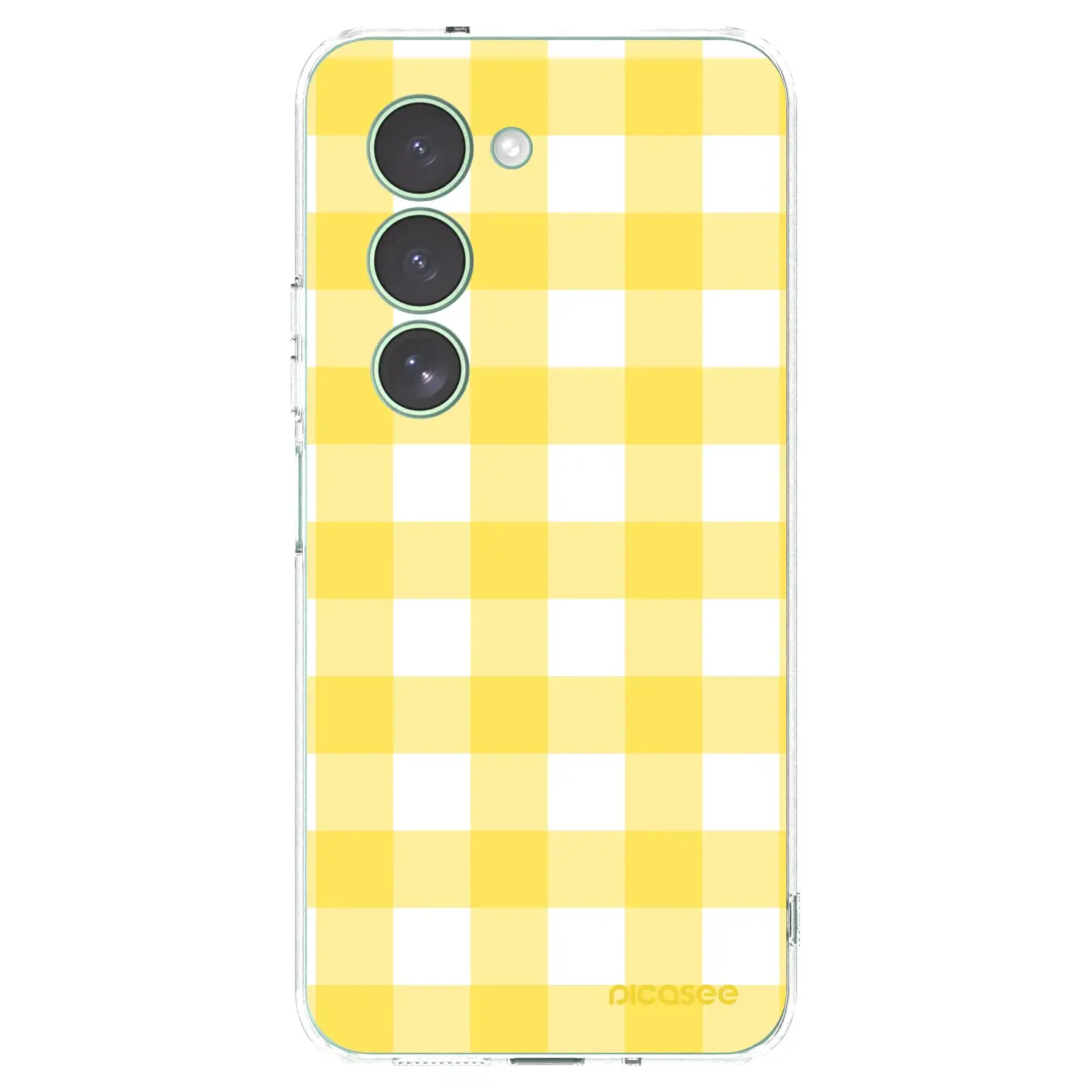 Silikonový průhledný obal pro Xiaomi Redmi 15 5G - Gride lemon