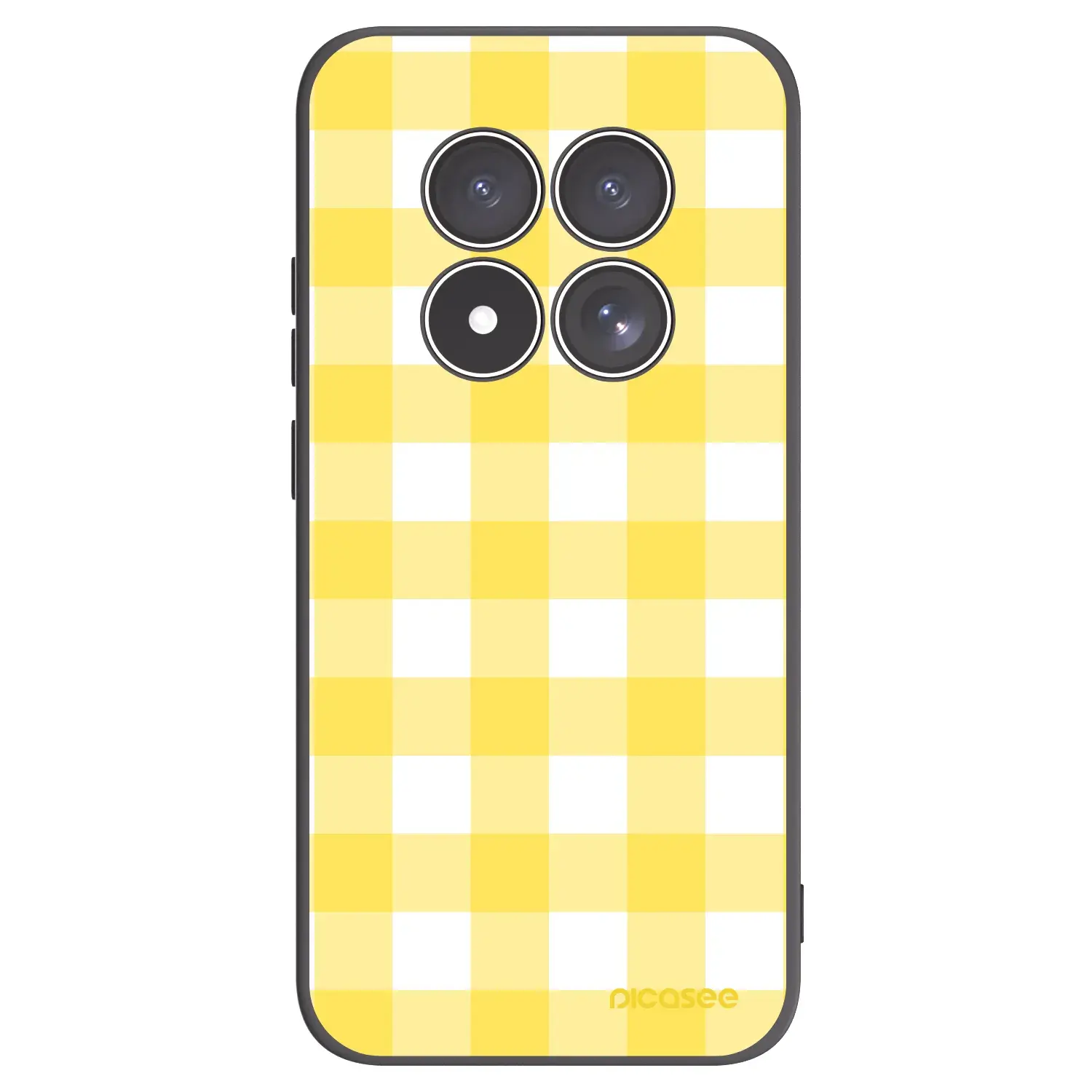 Silikonový černý obal pro Xiaomi Redmi Note 15 Pro 4G - Gride lemon