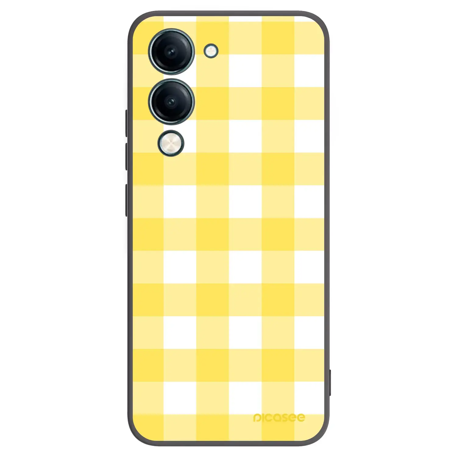 Silikonový černý obal pro Vivo Y29s 5G - Gride lemon