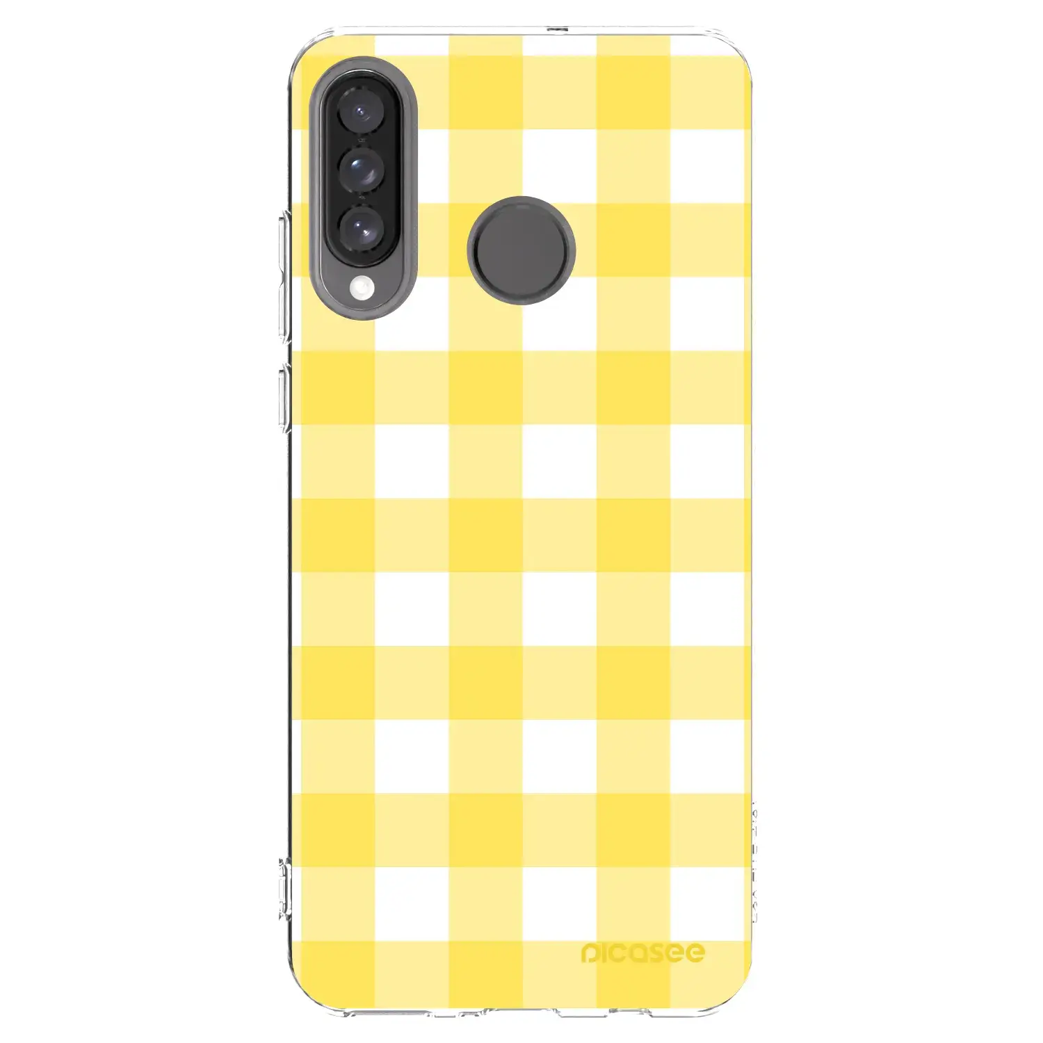 Silikonový průhledný obal pro Huawei P30 Lite - Gride lemon