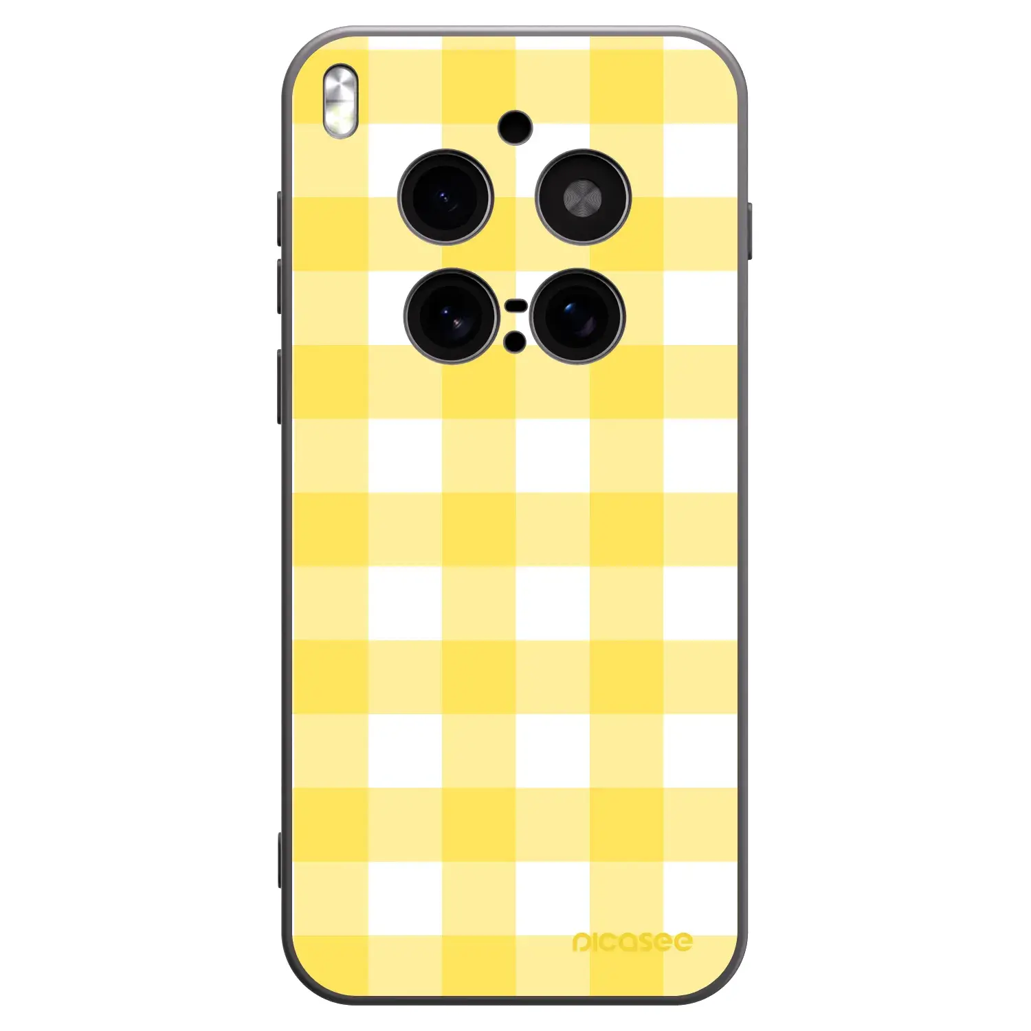 Silikonový černý obal pro Vivo X300 Pro - Gride lemon