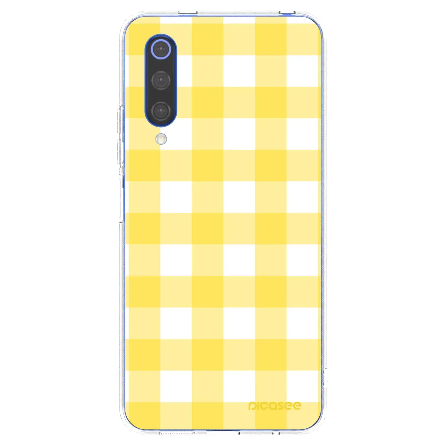 Silikonový průhledný obal pro Xiaomi Mi 9 SE - Gride lemon