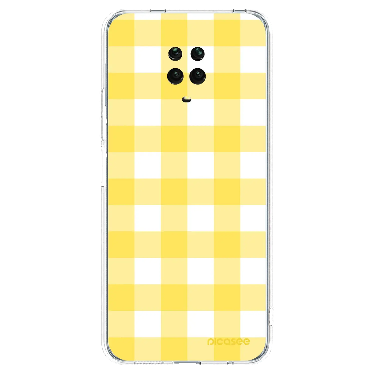 Silikonový průhledný obal pro Xiaomi Redmi Note 9 Pro - Gride lemon