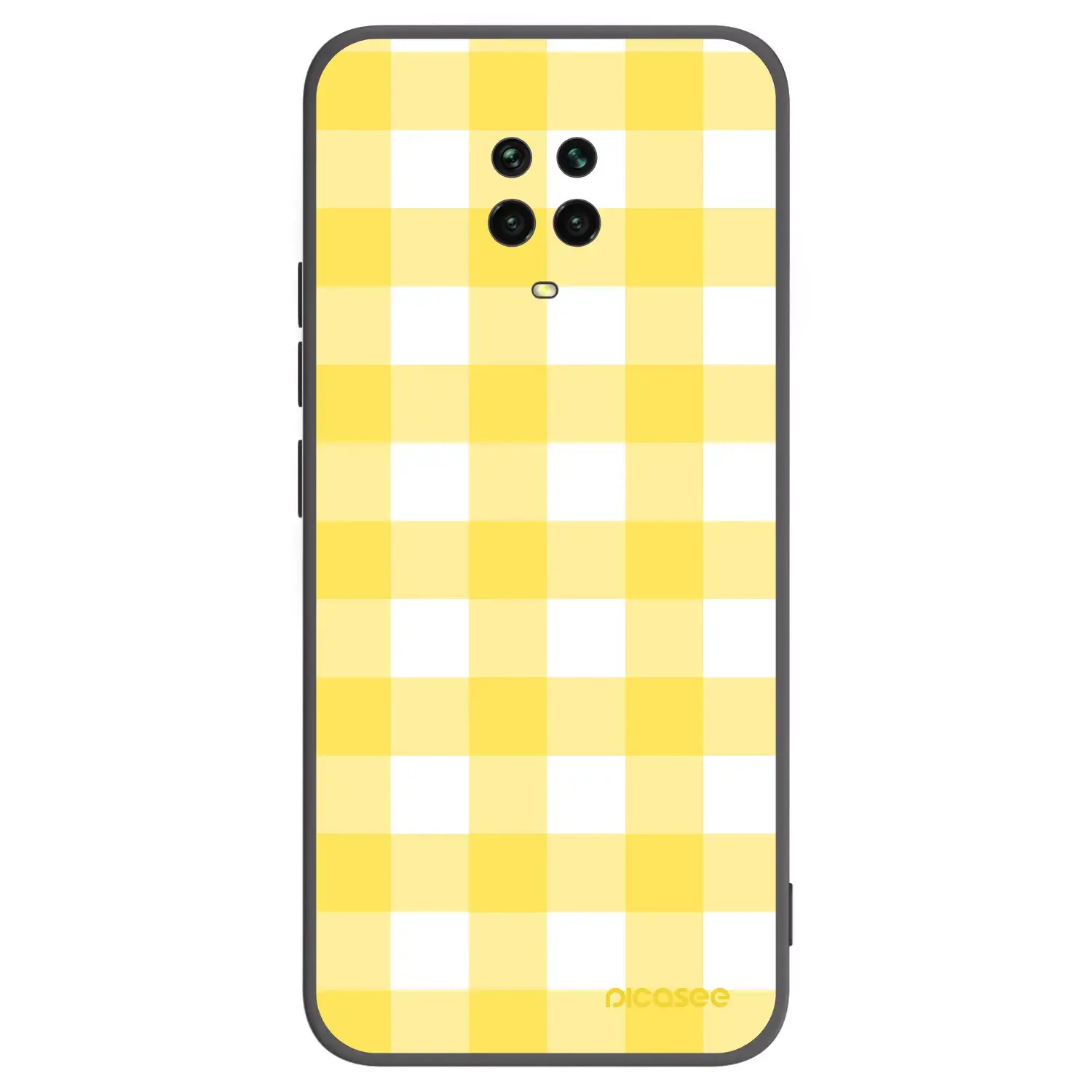 Silikonový černý obal pro Xiaomi Redmi Note 9 Pro - Gride lemon