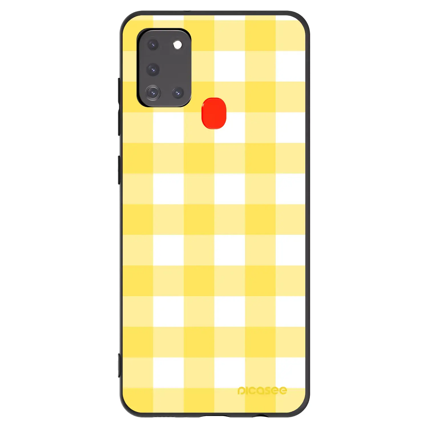 Silikonový černý obal pro Samsung Galaxy A21s - Gride lemon