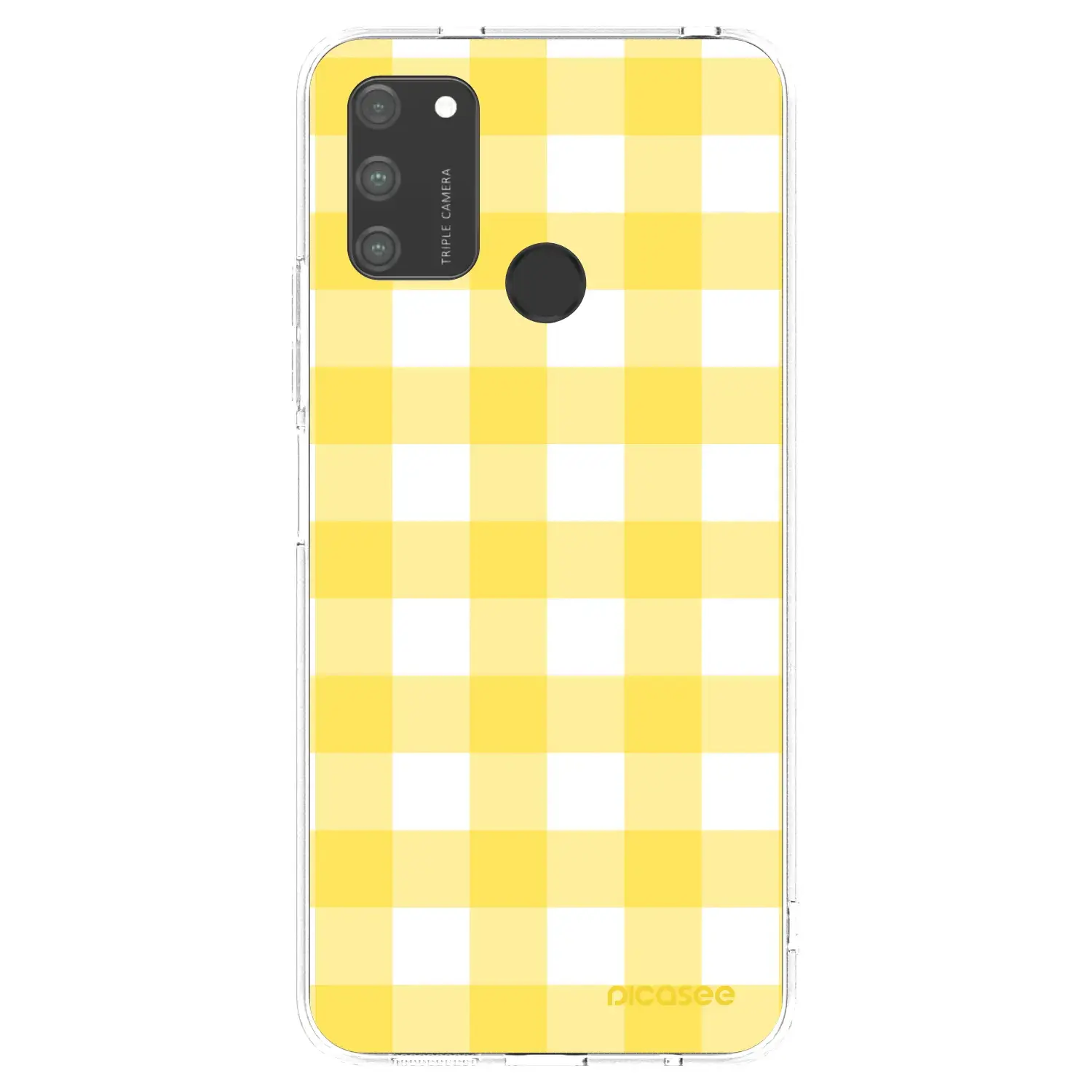 Silikonový průhledný obal pro Honor 9A - Gride lemon