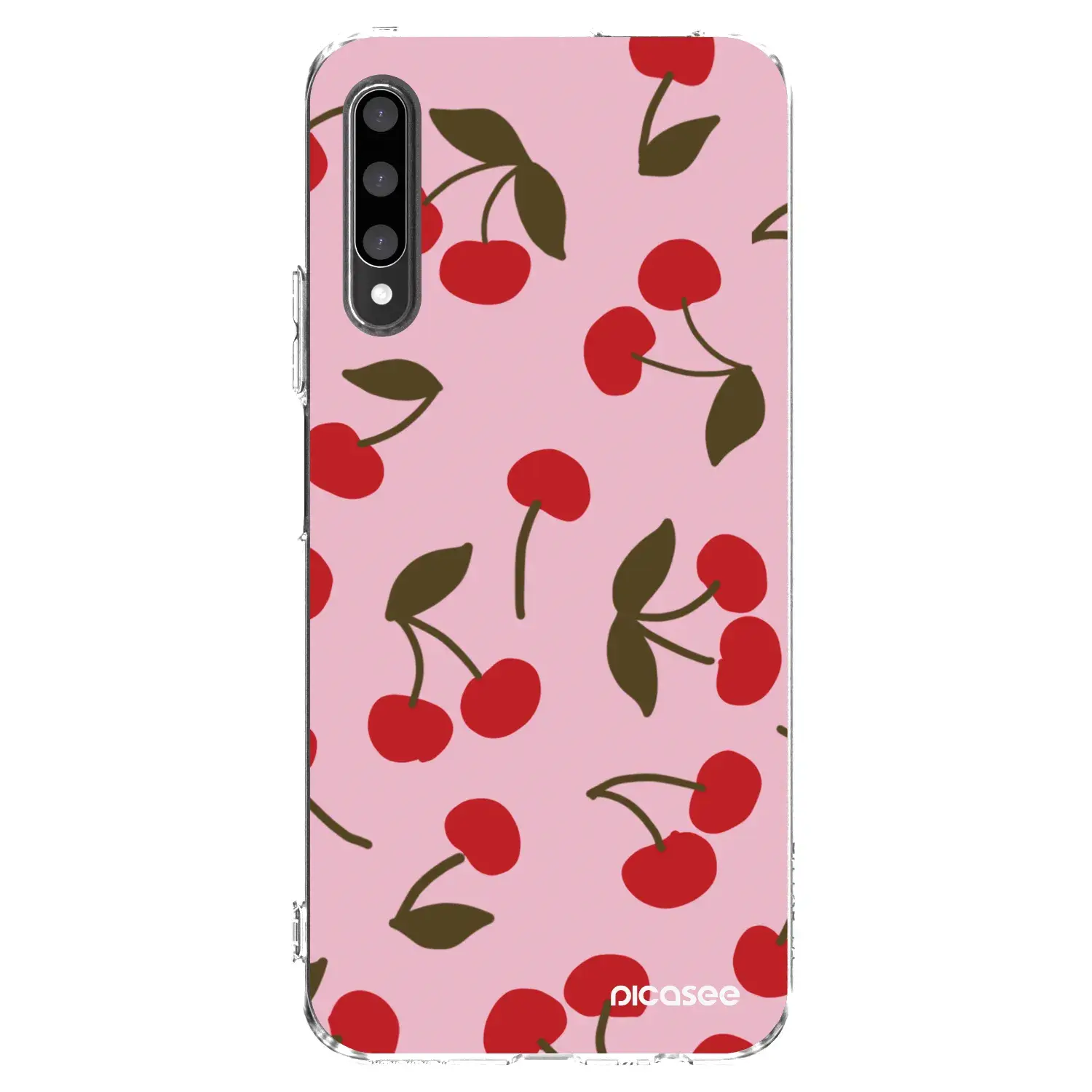 Silikonový průhledný obal pro Honor 9X Pro - Cherry
