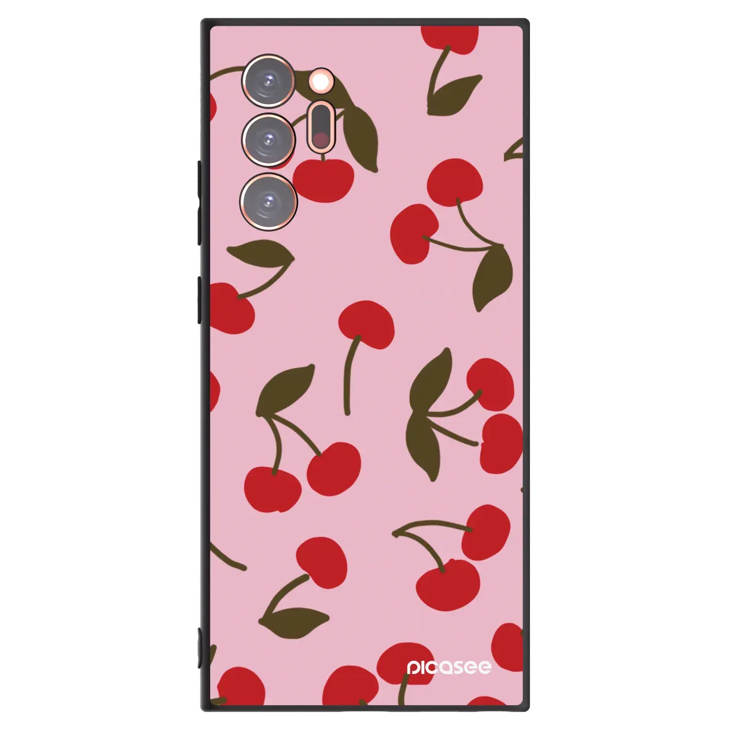 Silikonový černý obal pro Samsung Galaxy Note 20 Ultra - Cherry