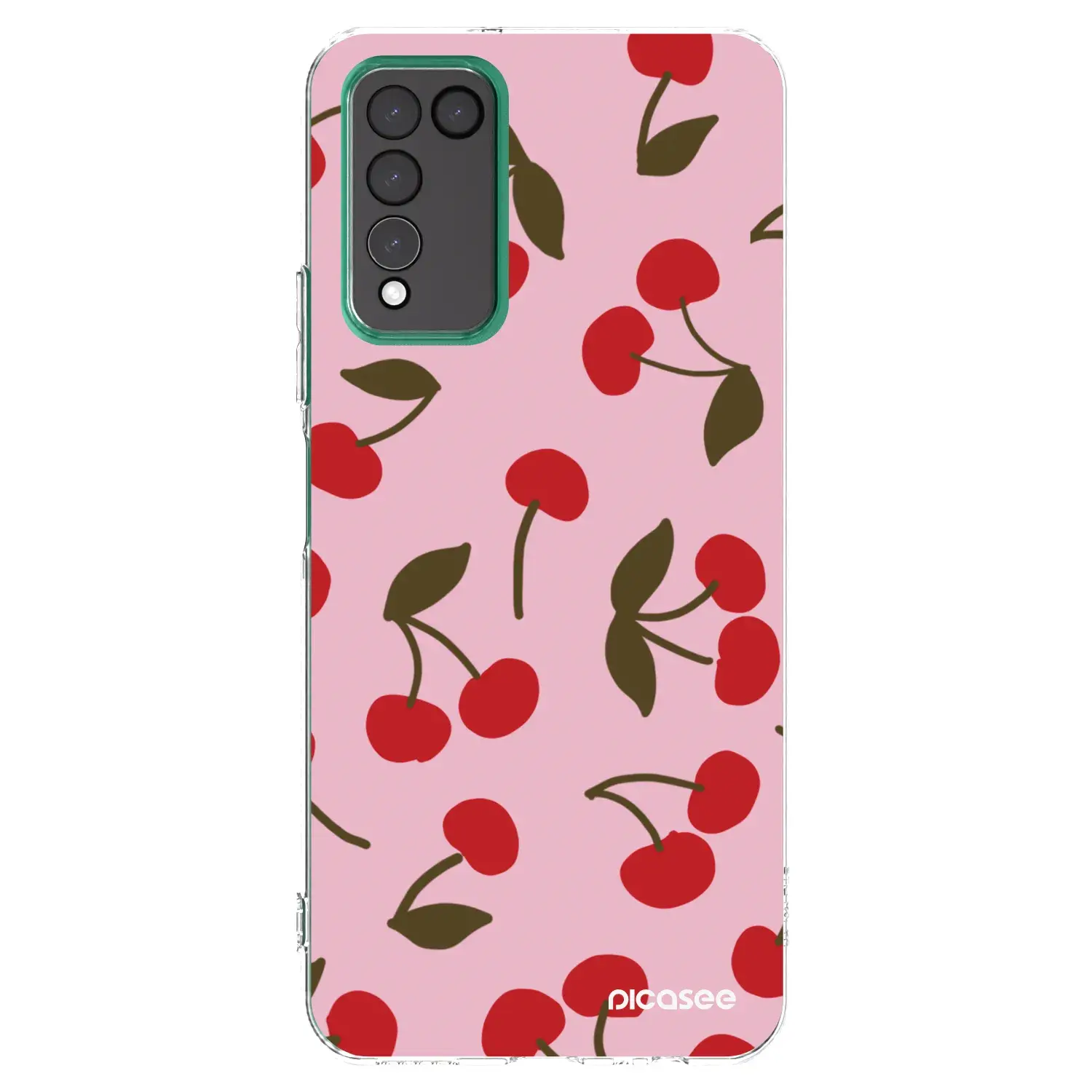 Silikonový průhledný obal pro Honor 10X Lite - Cherry