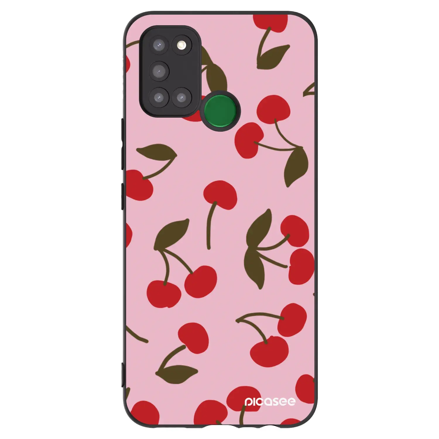 Silikonový černý obal pro Realme 7i - Cherry