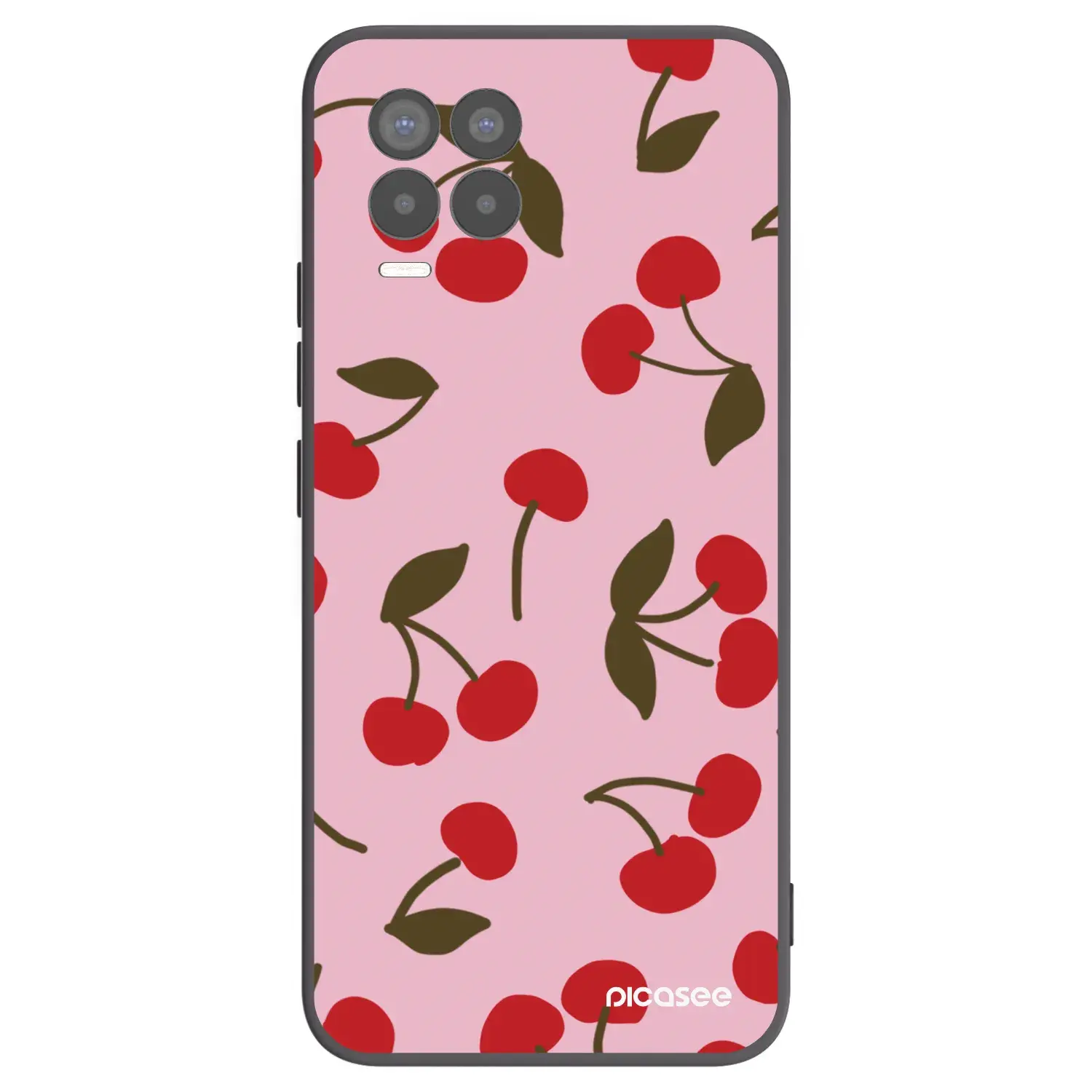 Silikonový černý obal pro Realme 8 Pro - Cherry