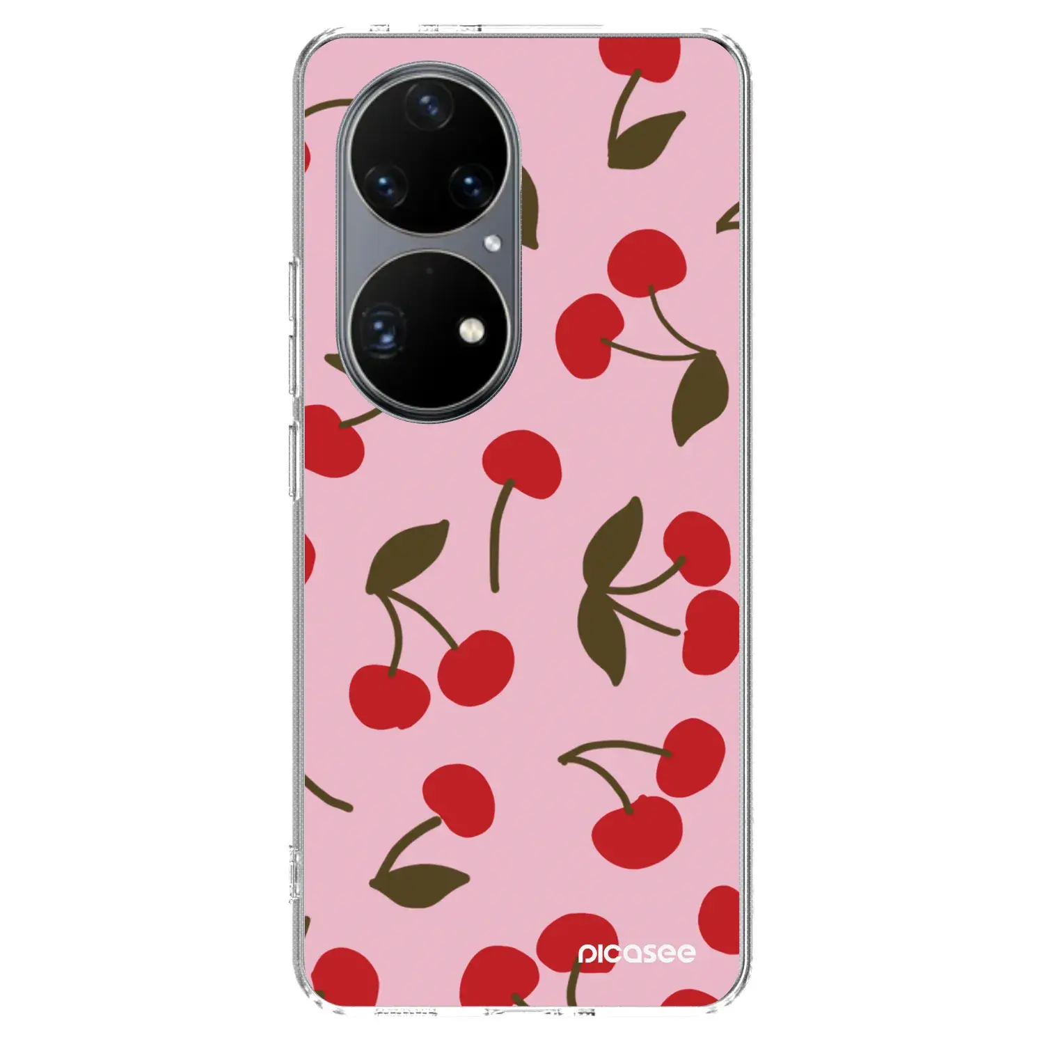 Silikonový průhledný obal pro Huawei P50 - Cherry