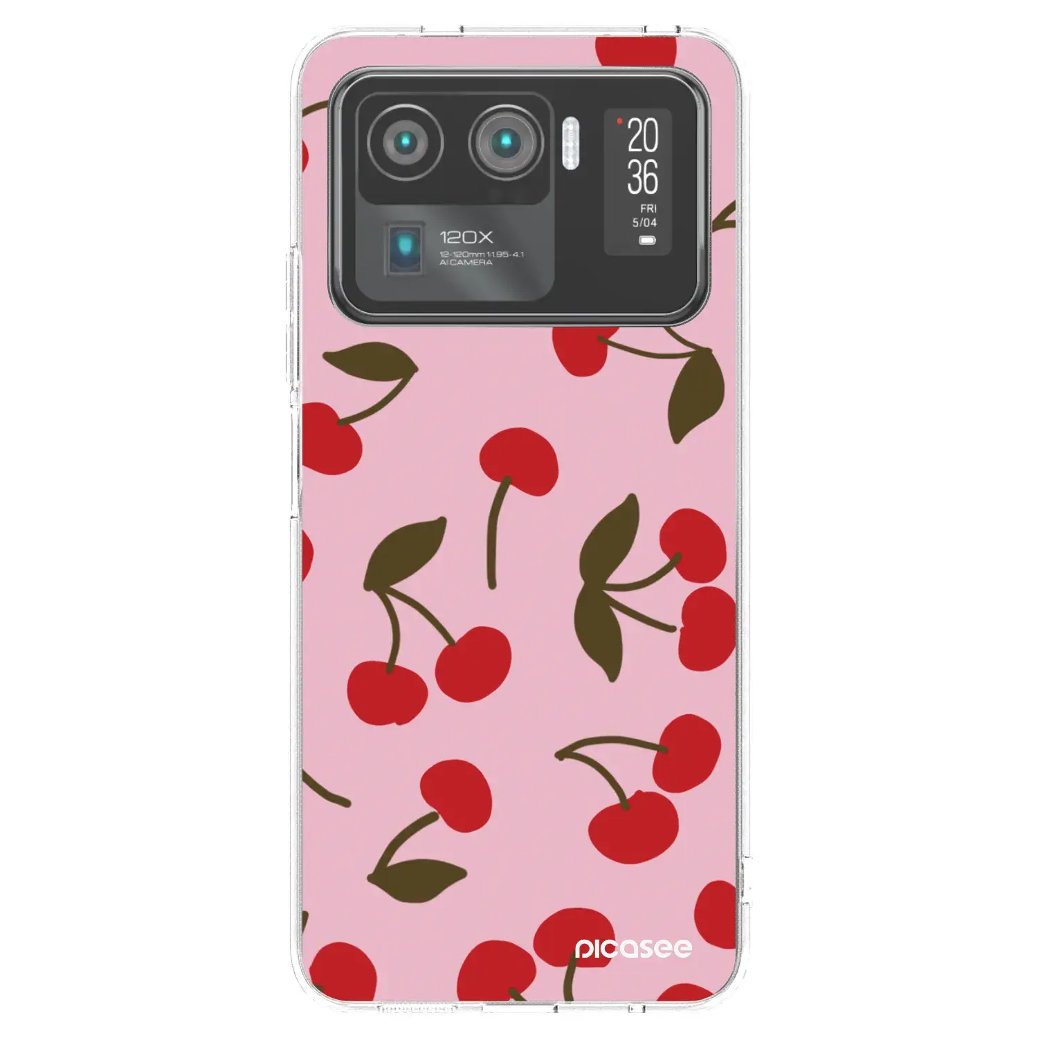 Silikonový průhledný obal pro Xiaomi Mi 11 Ultra - Cherry