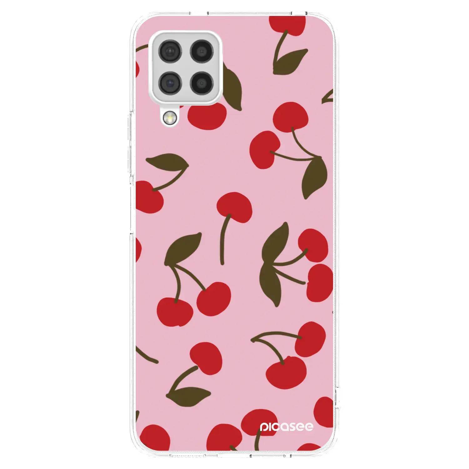 Silikonový průhledný obal pro Samsung Galaxy A22 A225F 4G - Cherry