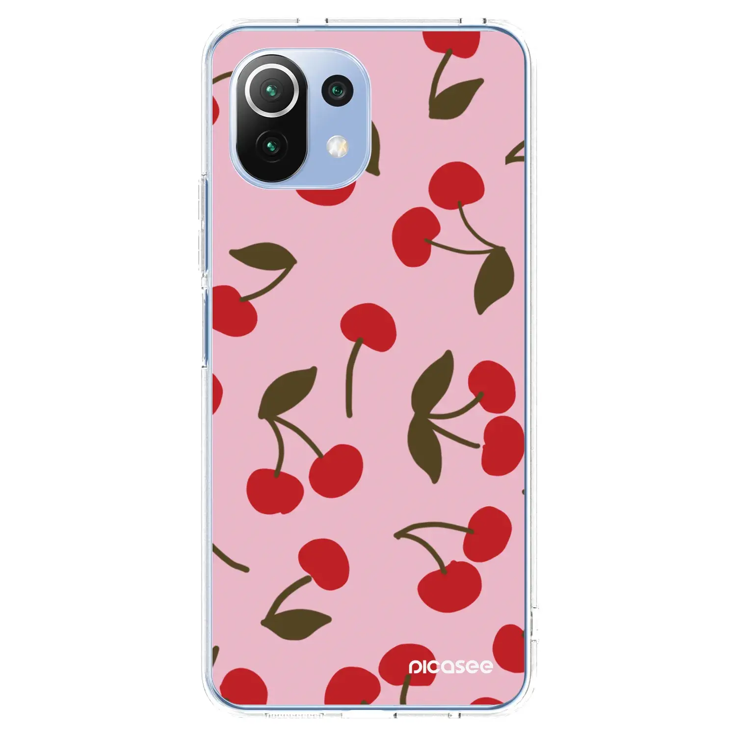 Silikonový průhledný obal pro Xiaomi 11 Lite 5G NE - Cherry