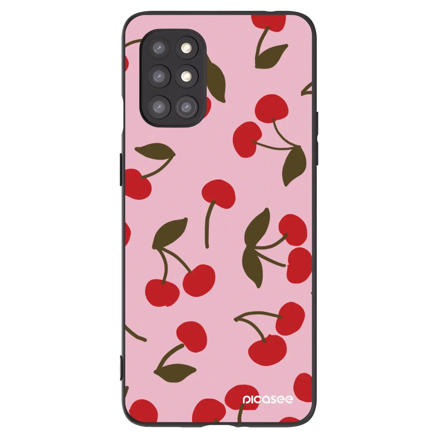 Silikonový černý obal pro OnePlus 8T - Cherry