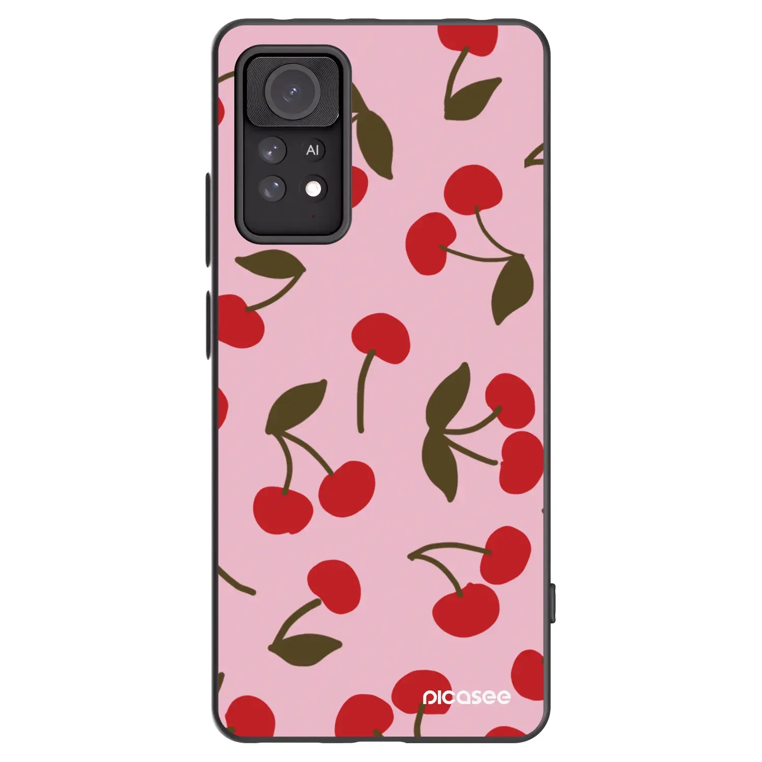 Silikonový černý obal pro Xiaomi Redmi Note 11 Pro - Cherry