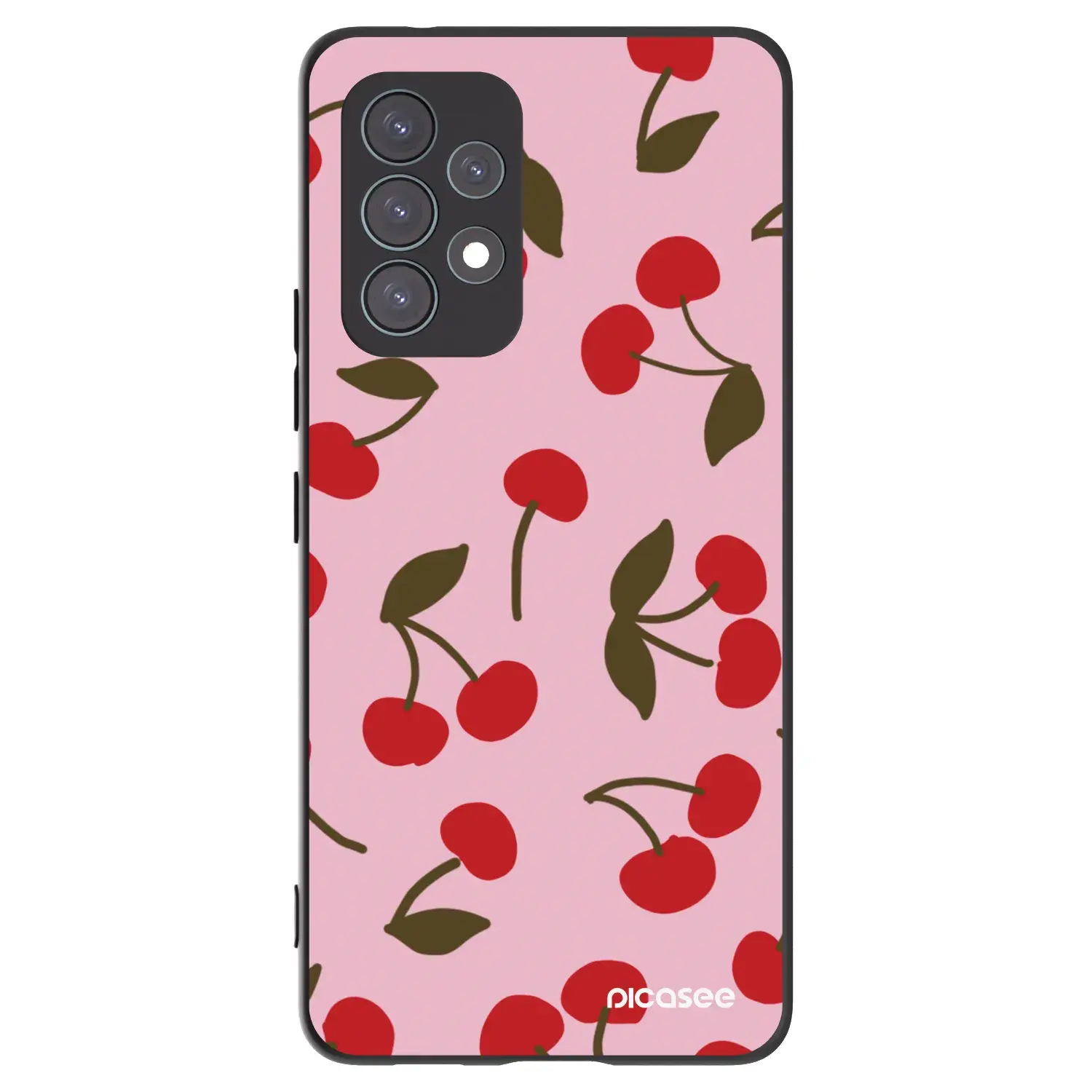 Silikonový černý obal pro Samsung Galaxy A53 5G A536 - Cherry