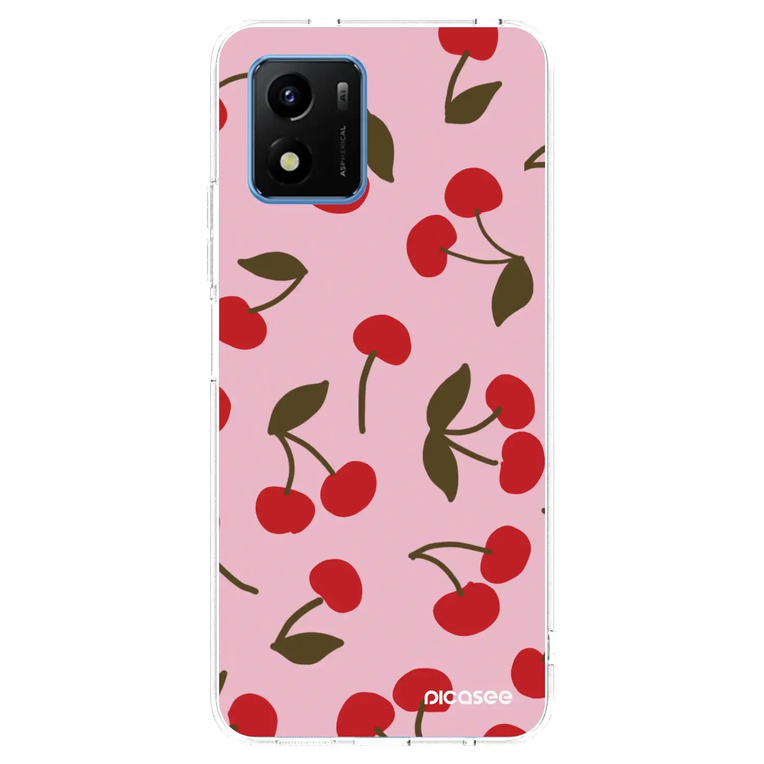 Silikonový průhledný obal pro Vivo Y01 - Cherry