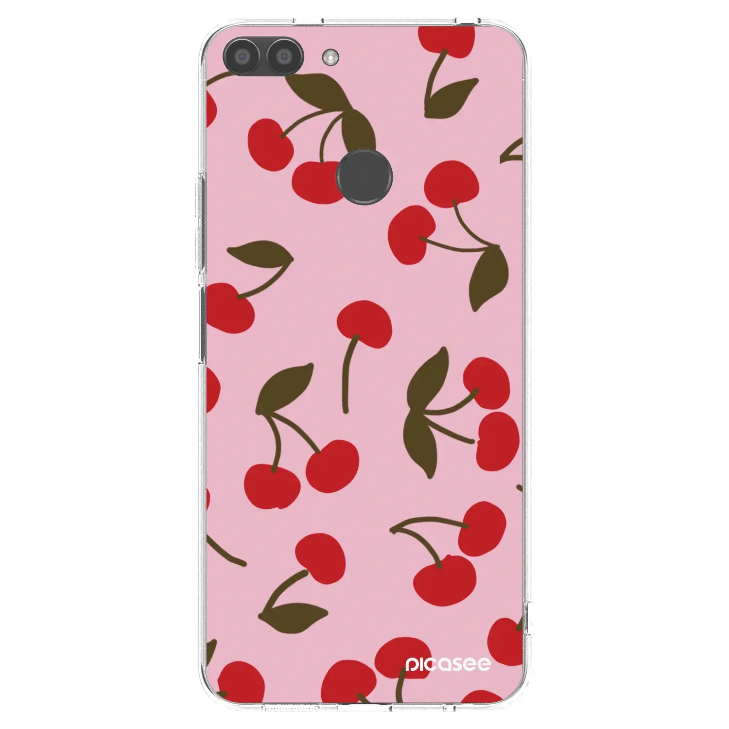 Silikonový průhledný obal pro Huawei P Smart - Cherry
