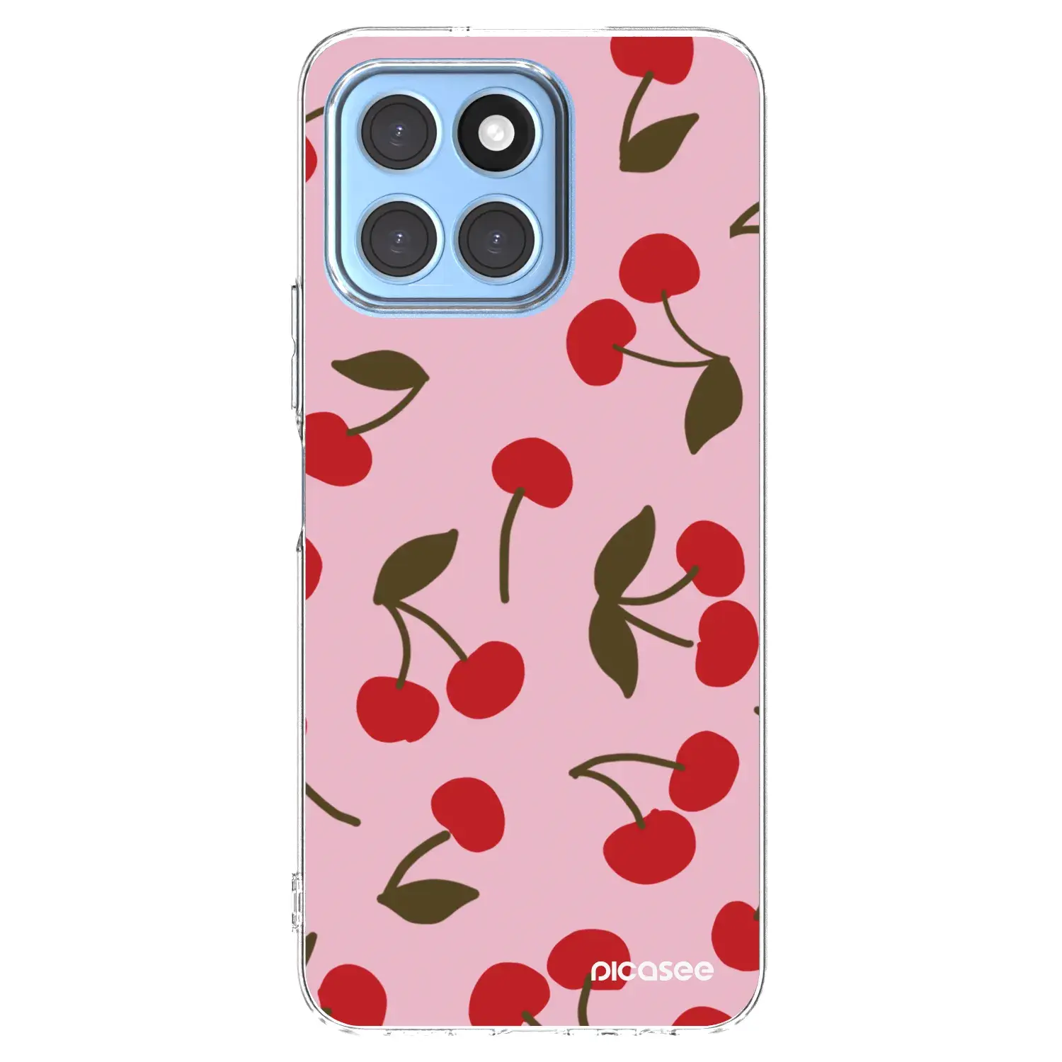 Silikonový průhledný obal pro Honor X8 5G - Cherry