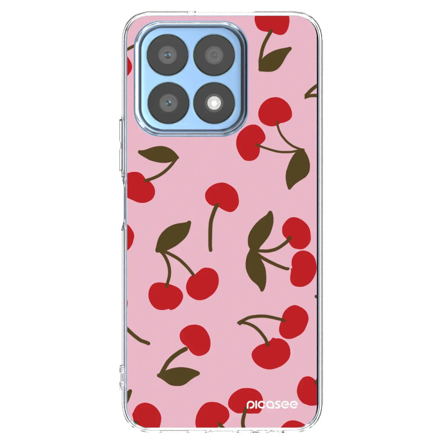 Silikonový průhledný obal pro Honor X8a - Cherry