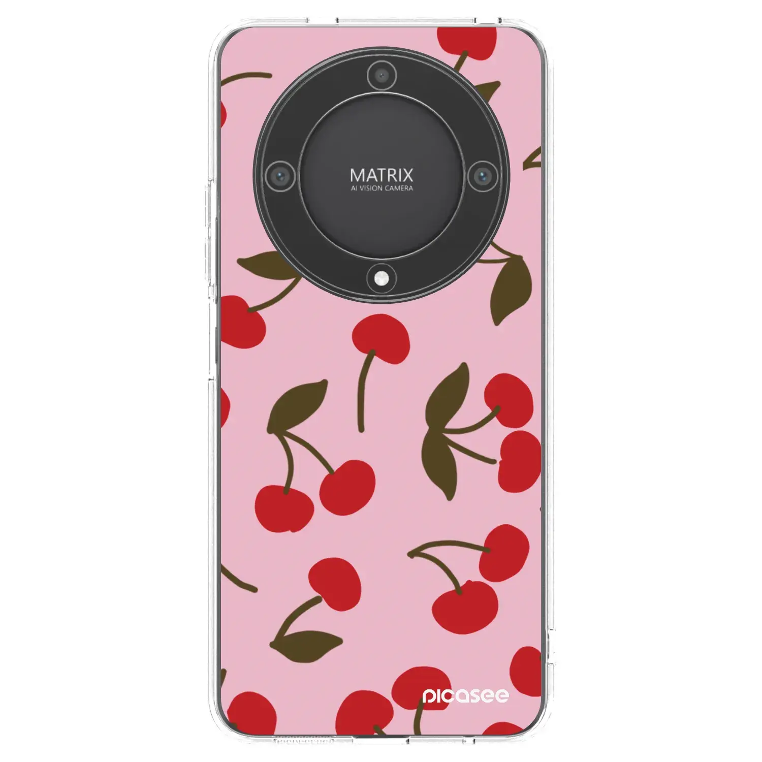 Silikonový průhledný obal pro Honor Magic5 Lite 5G - Cherry
