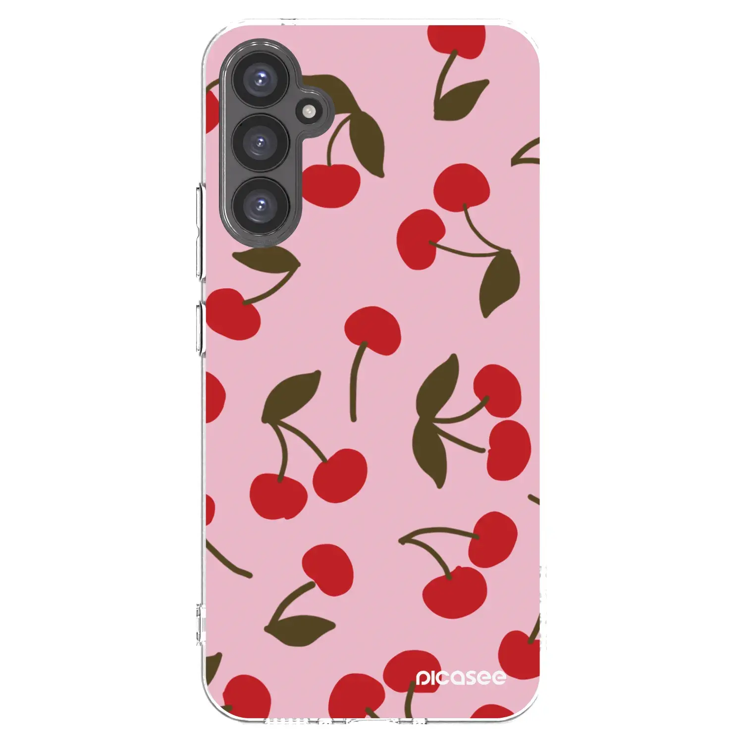 Silikonový průhledný obal pro Samsung Galaxy A34 5G A346B - Cherry